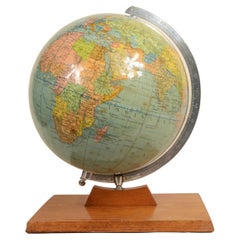 Institut allemand de cartographie globe Dietrich Reimers Berlin 1954