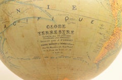 Earth globe published in about 1930 by French cartographer J. Forest