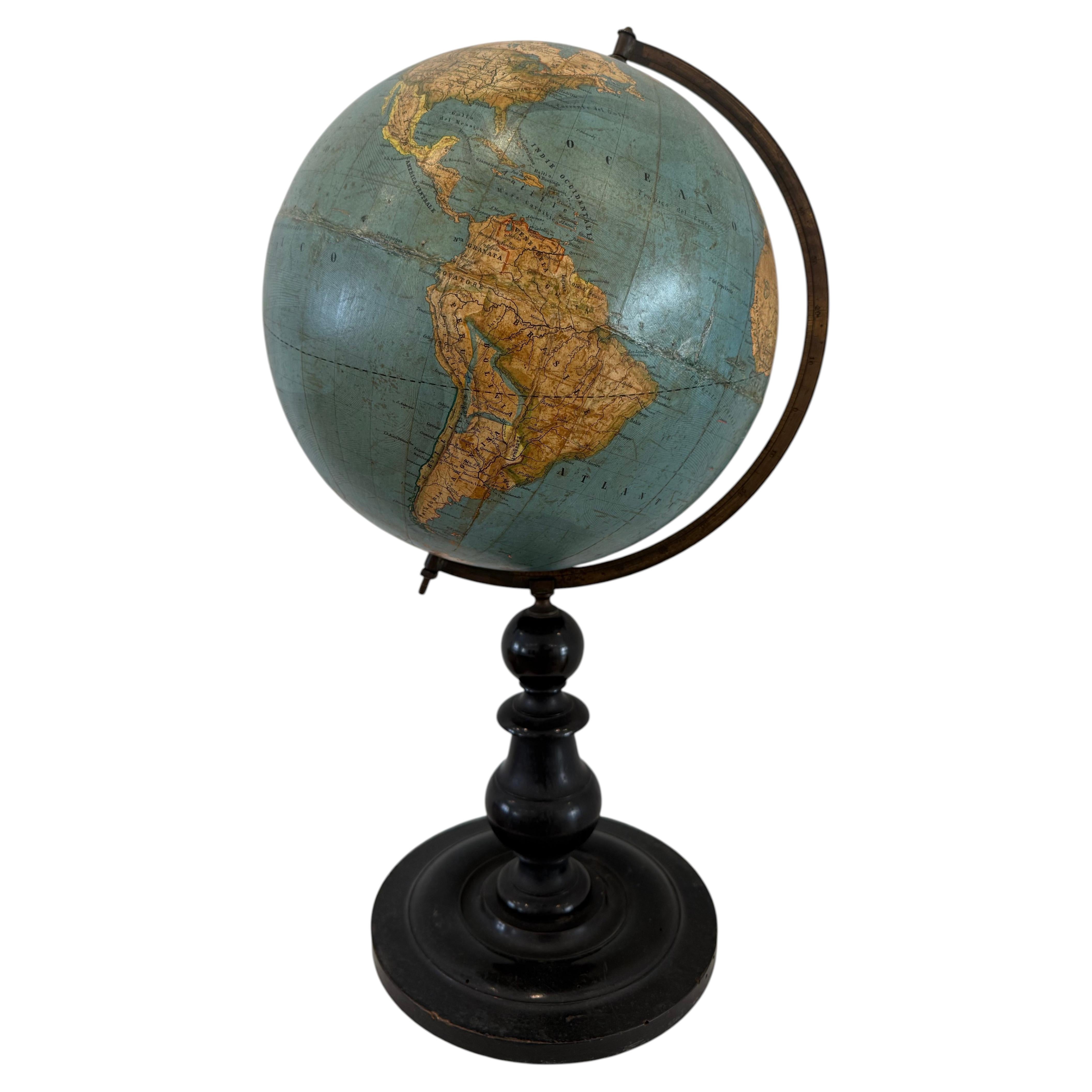 Globe Earth Ernesto Shotte & Co. - Berlin, early 20th century For Sale