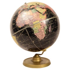 Globe noir The George F. Cram Company Indianapolis Indiana 1950s