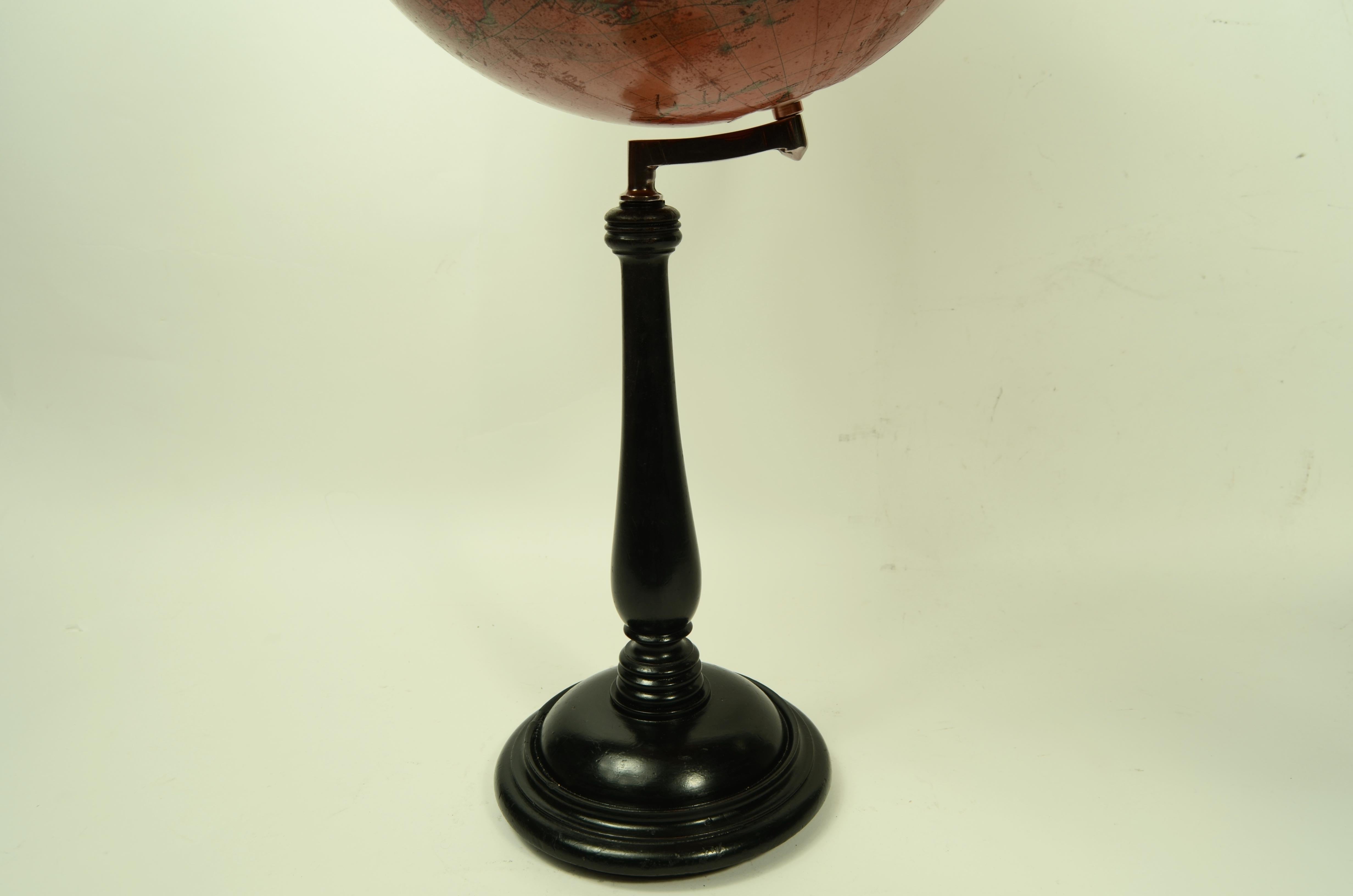 Globo terrestre realizzato alla fine del XIX secolo da Ernst Schotte di Berlino in vendita 9