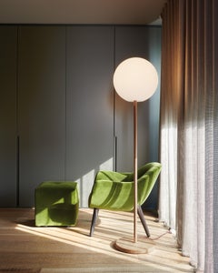 Globo Wood Floor Lamp by SLIDE Studio