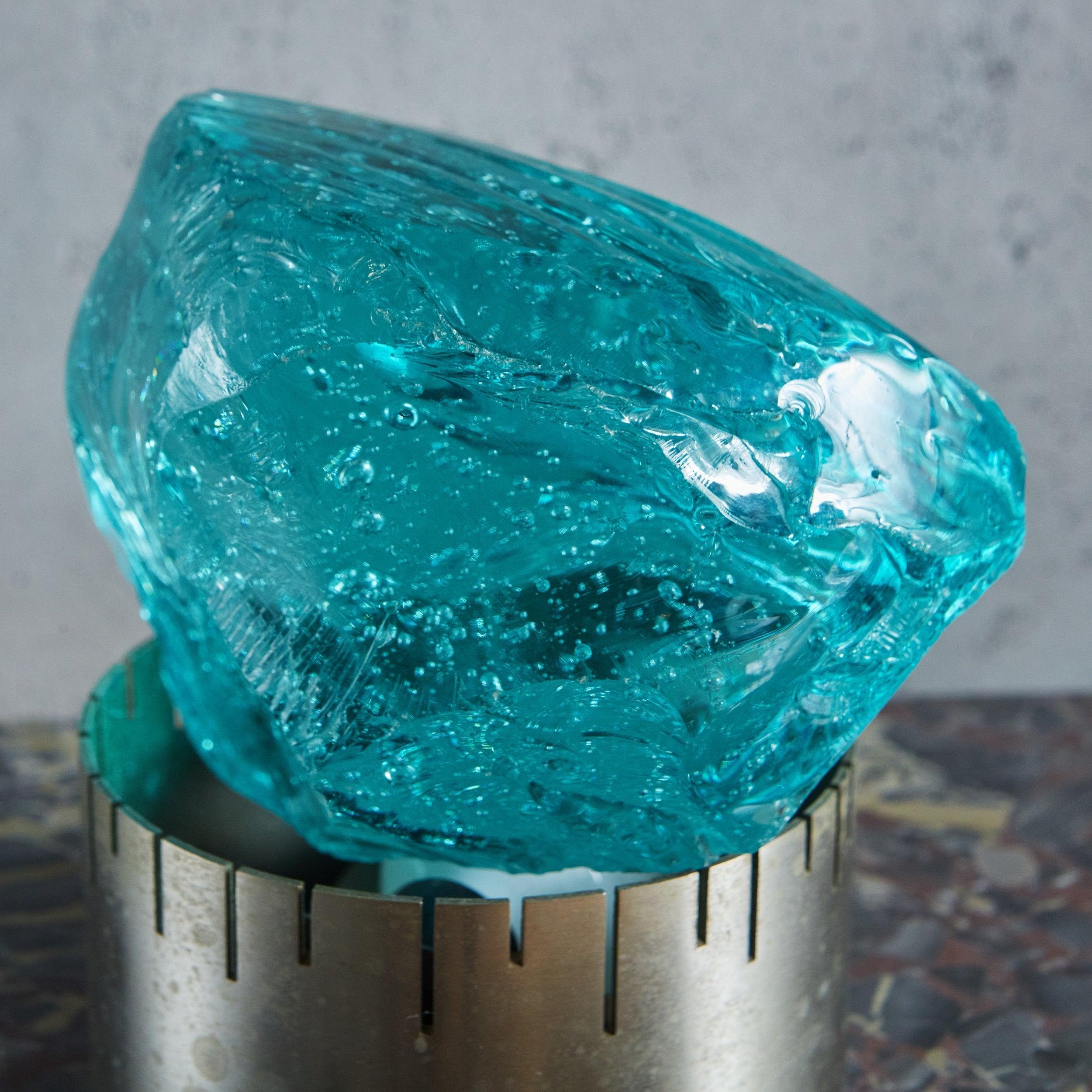 Globular Bubble Glass Table Lamp by Max Ingrand for Saint-Gobain, France 1960s In Excellent Condition For Sale In Chicago, IL
