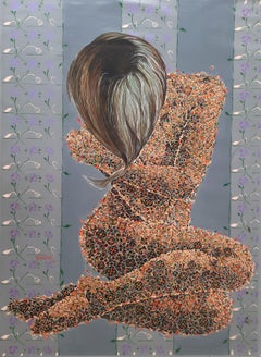 Daydreams in bloom Glodi Kasindi Malumbe Contemporary African art painting nude