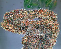 Sogni ad occhi aperti di fiori Glodi Kasindi Malumbe Arte contemporanea africana pittura nudo