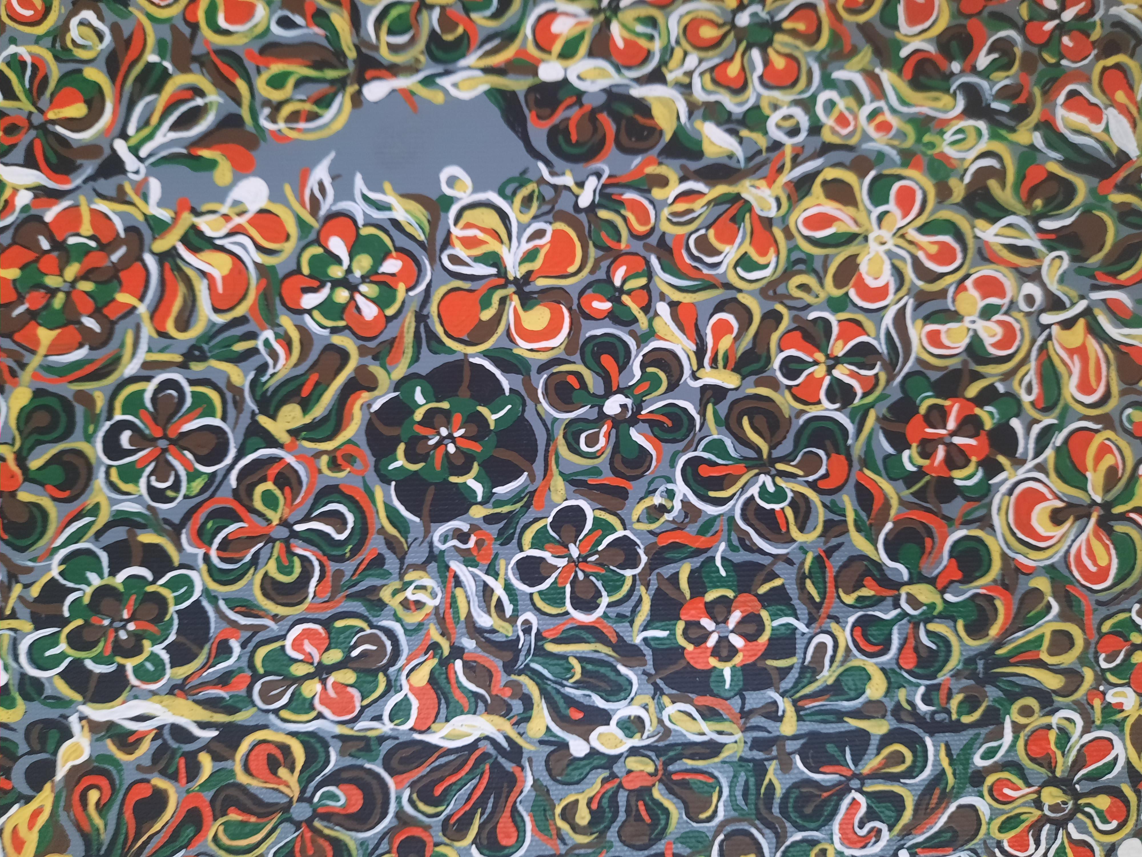 Flower daydreams Glodi Kasindi Malumbe Contemporary African art painting nude For Sale 4