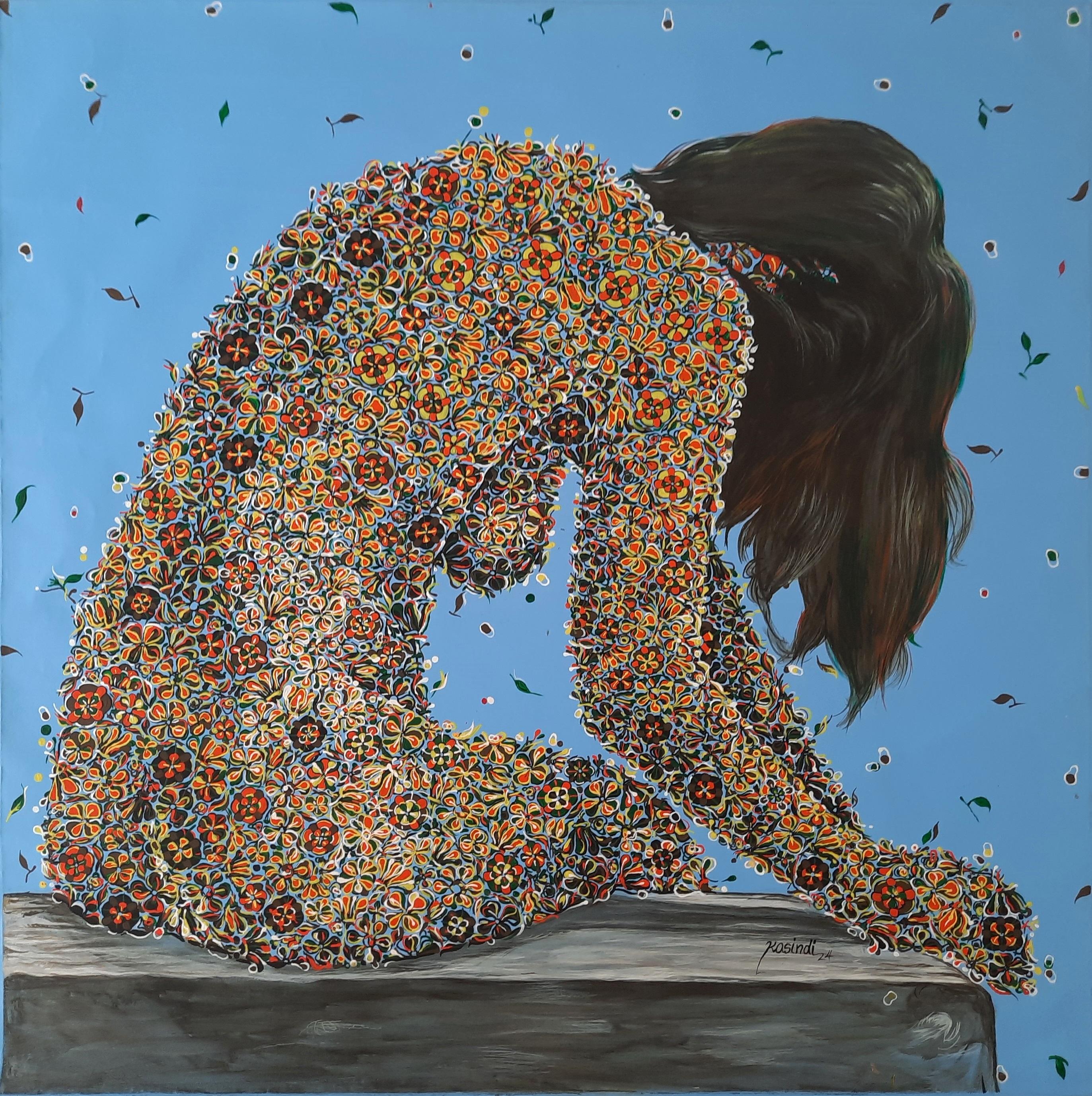 Acrylic paint on canvas
Hand-signed and dated lower right by the artist
Unique work

Glodi KASINDI MALUMBE was born in 1992 in Kinshasa, in Democratic Republic of Congo.
He lives and works in Kinshasa, Democratic Republic of Congo.

The flower is