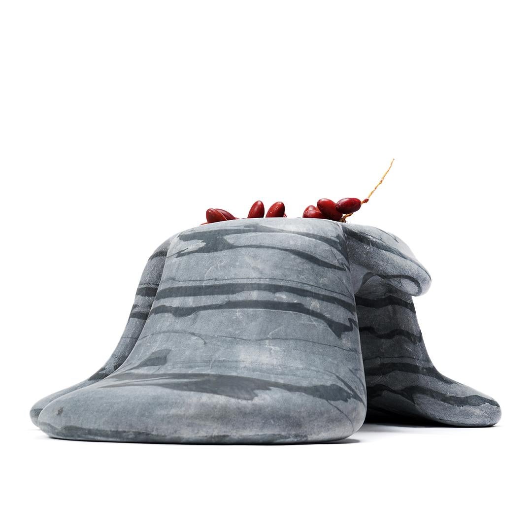 Postmoderno Scultura in marmo multifunzione Gloop's 2 di Jean Pascal Levy-Trumet in vendita