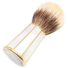 Used G.Lorenzi Milano Mother of Pearl and Gold Shaving Brush