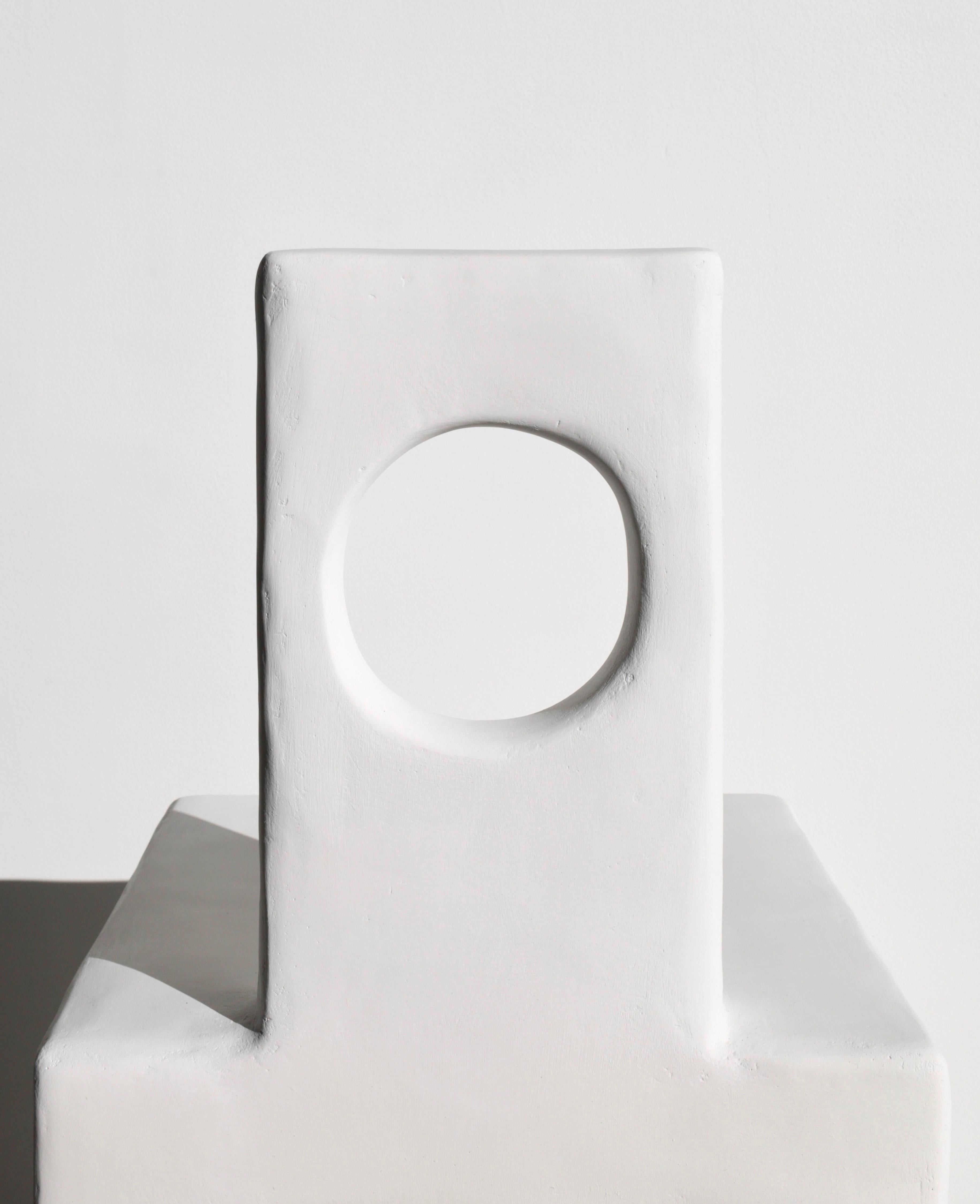 Hand-Crafted gloria brutalist sculptural plaster chair by öken house studios For Sale