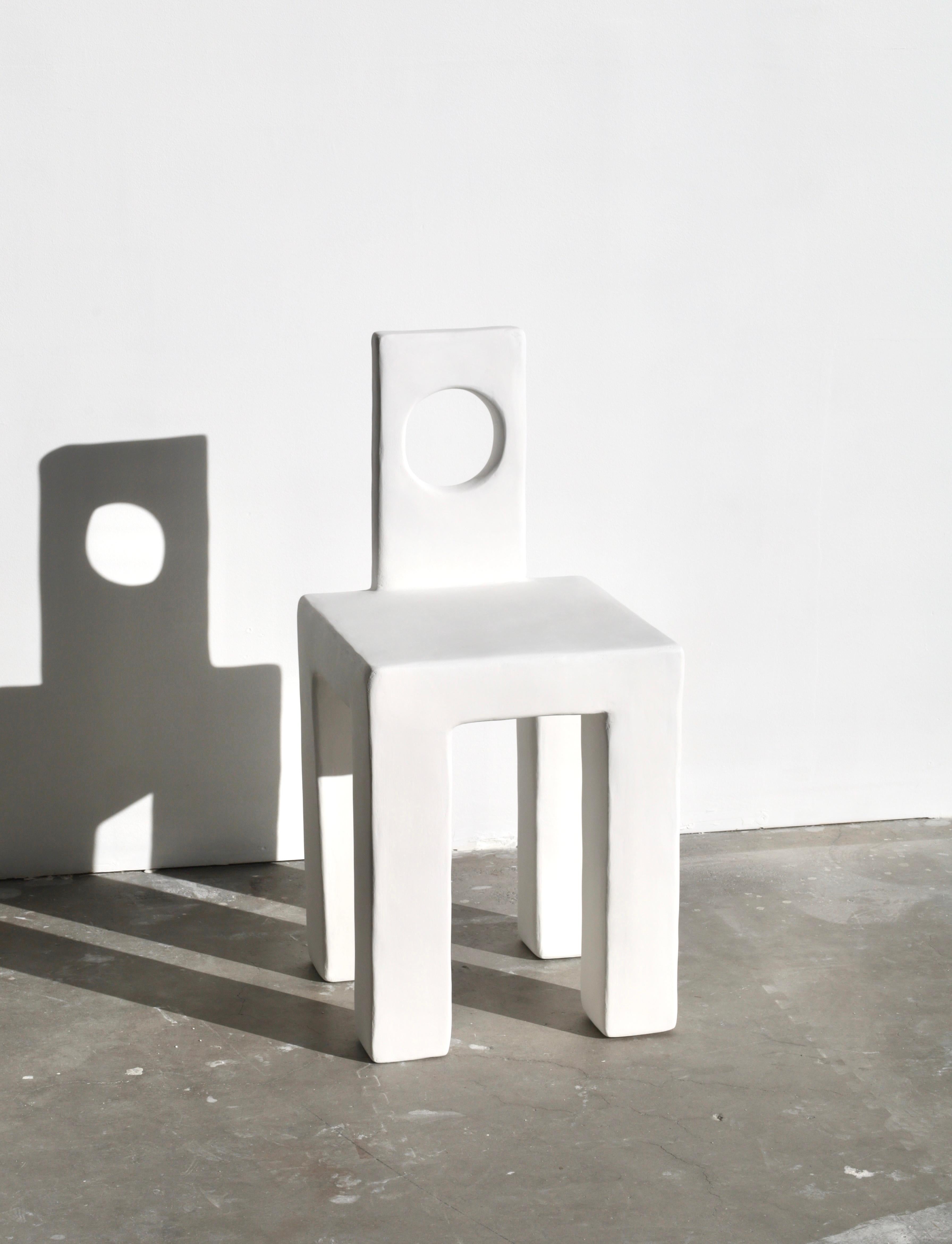 gloria brutalist sculptural plaster chair by öken house studios In New Condition In Palm Desert, CA