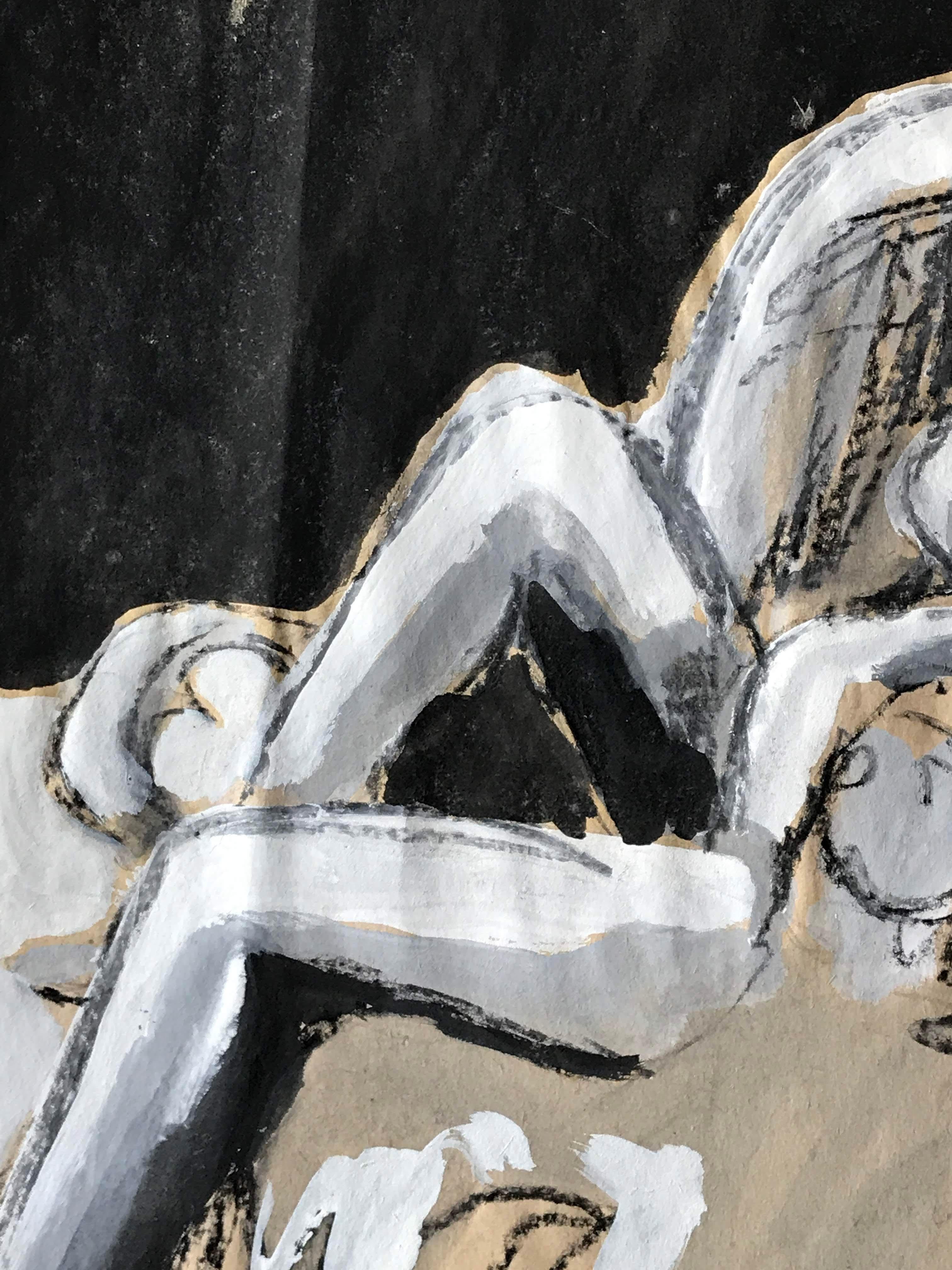 Gloria Dudfield
Leaning in Chair
1960's
Gouache and Charcoal on Paper
11.75