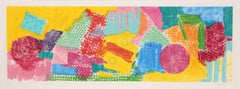 Large Colorful Abstract Etching by Gloria Garfinkel