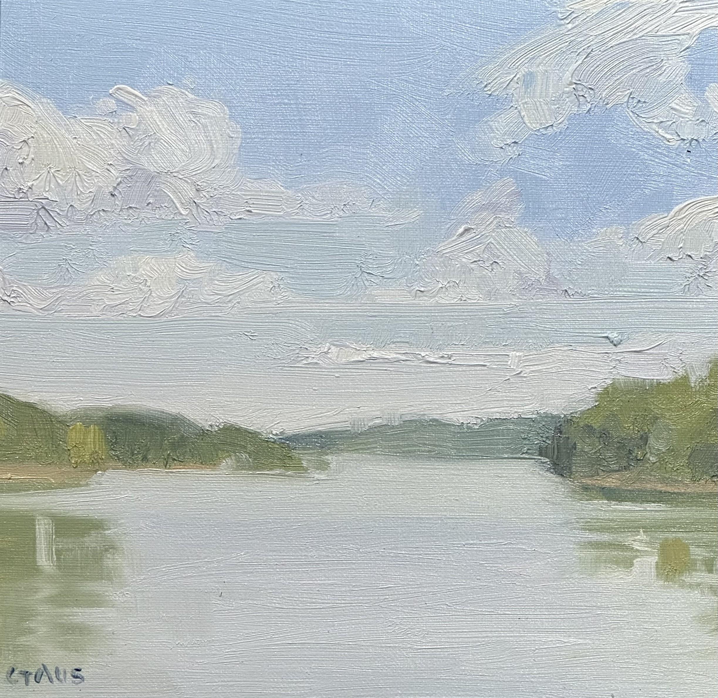 Landscape Painting di Gloria Gaus - Guardando la corrente