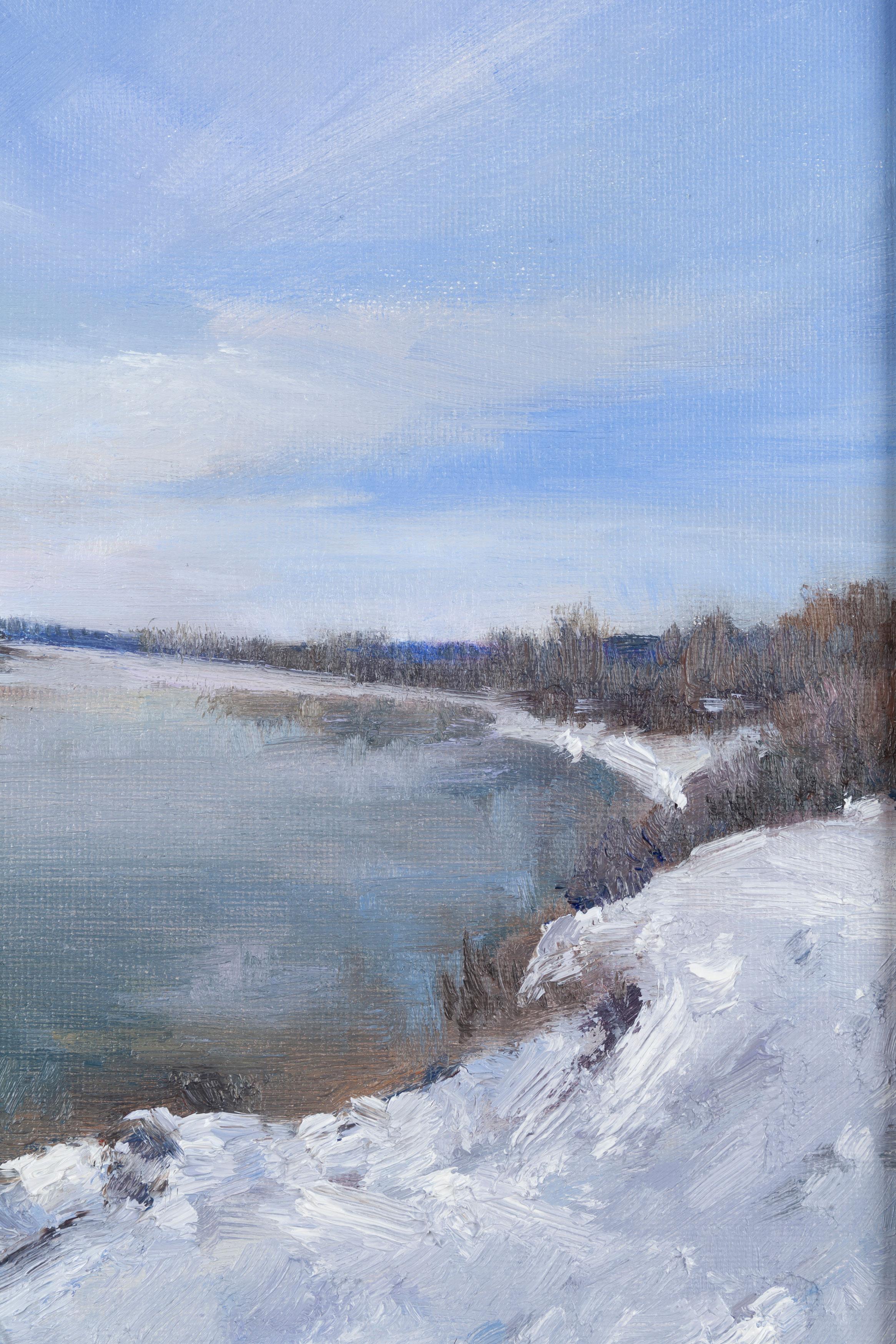 Winterfluss – Painting von Gloria Gaus