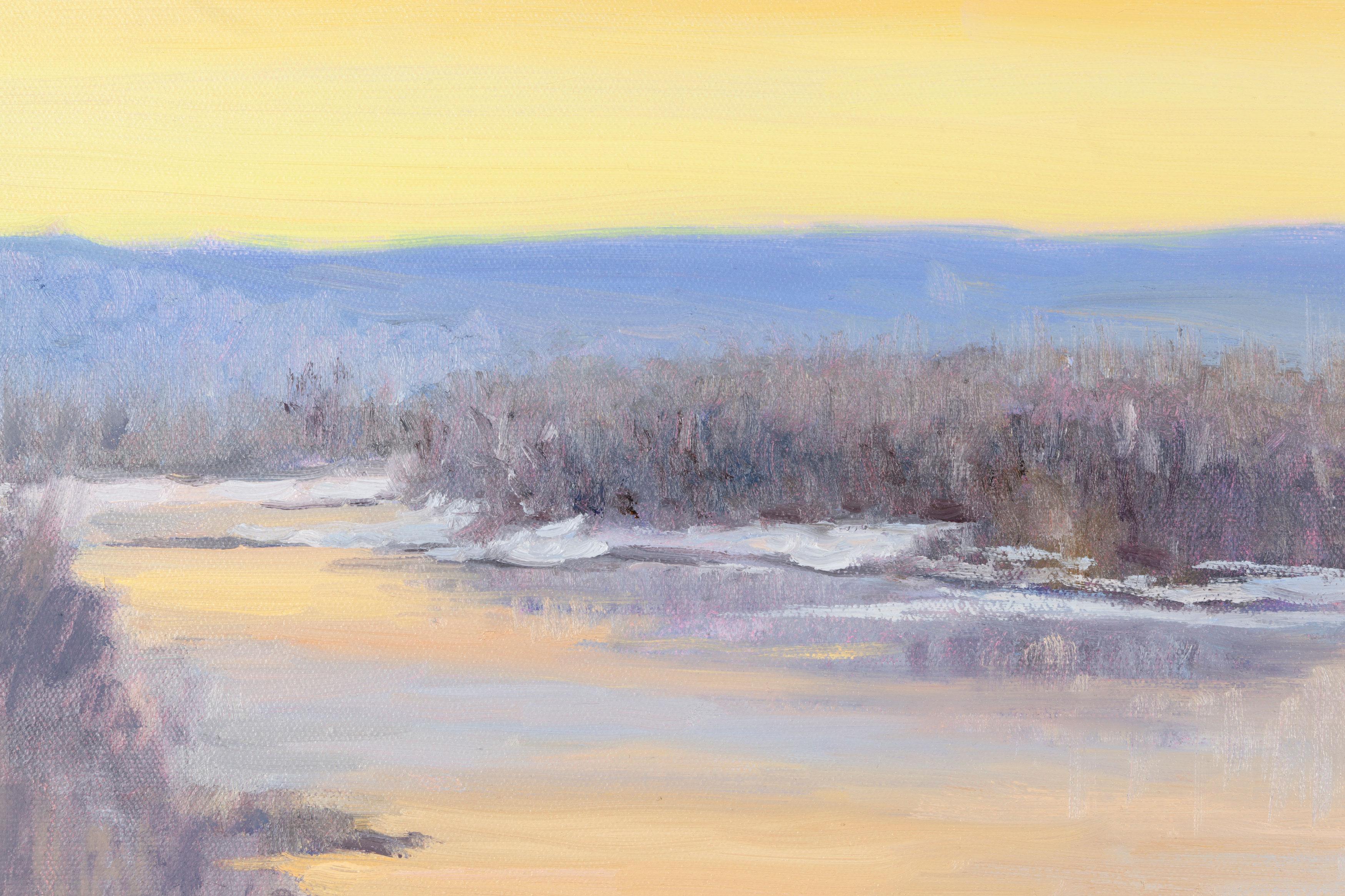 Das erste Licht des Winters – Painting von Gloria Gaus