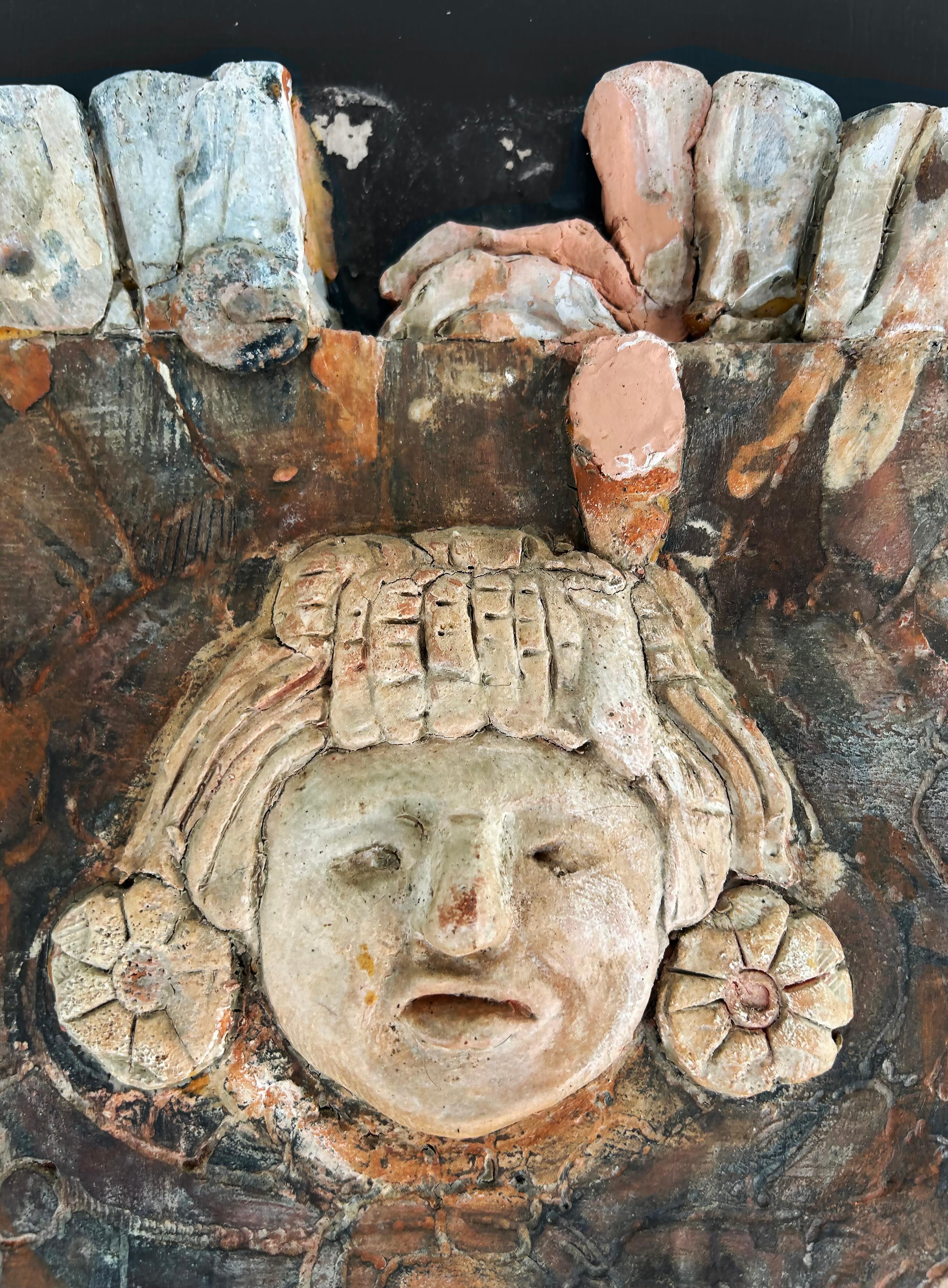 Gloria Lomas Cuban-American Artist Mixed Media Plaque Wall Sculptures, Set of 3 en vente 6