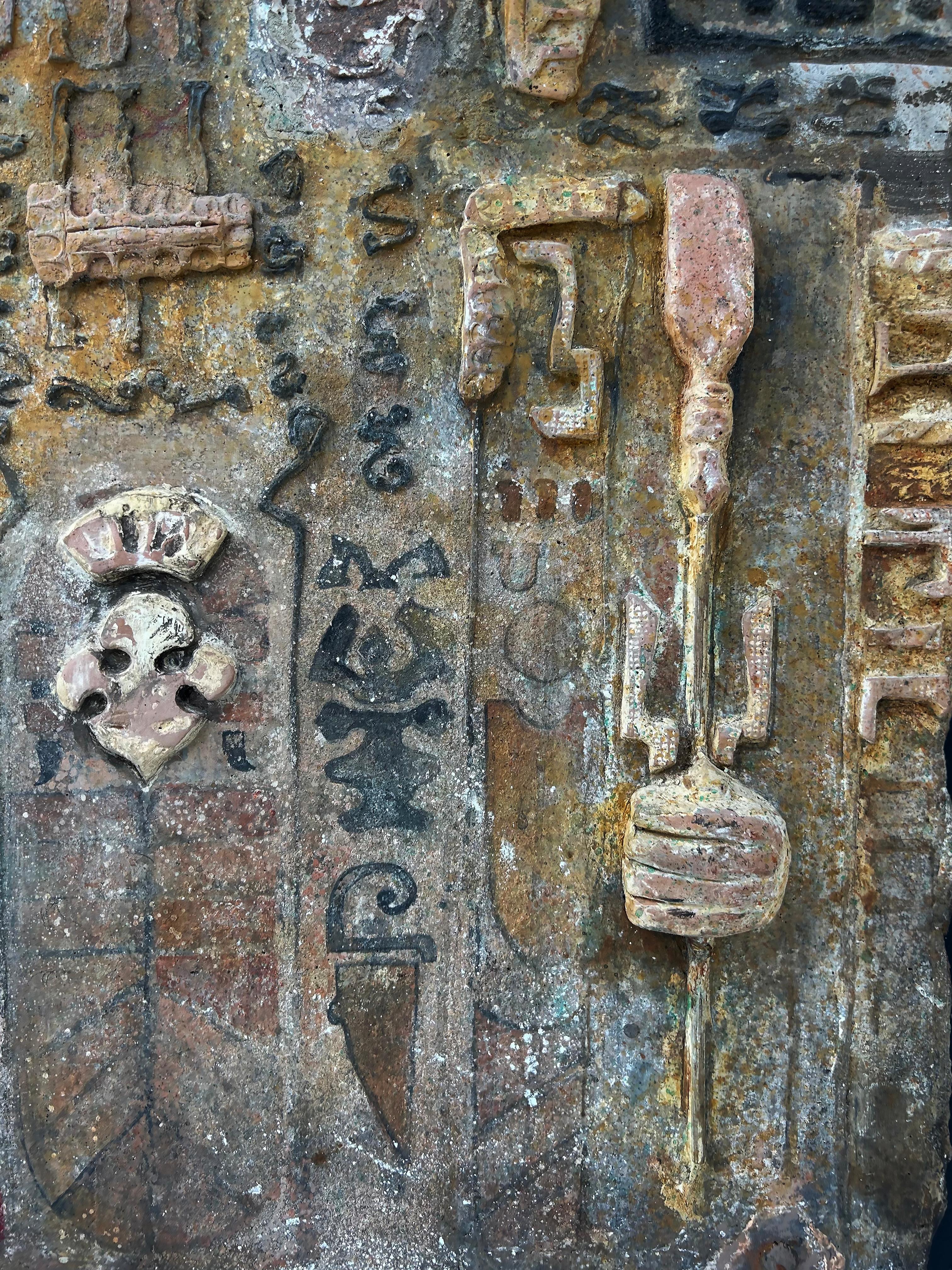 Gloria Lomas Cuban-American Artist Mixed Media Plaque Wall Sculptures, Set of 3 en vente 3