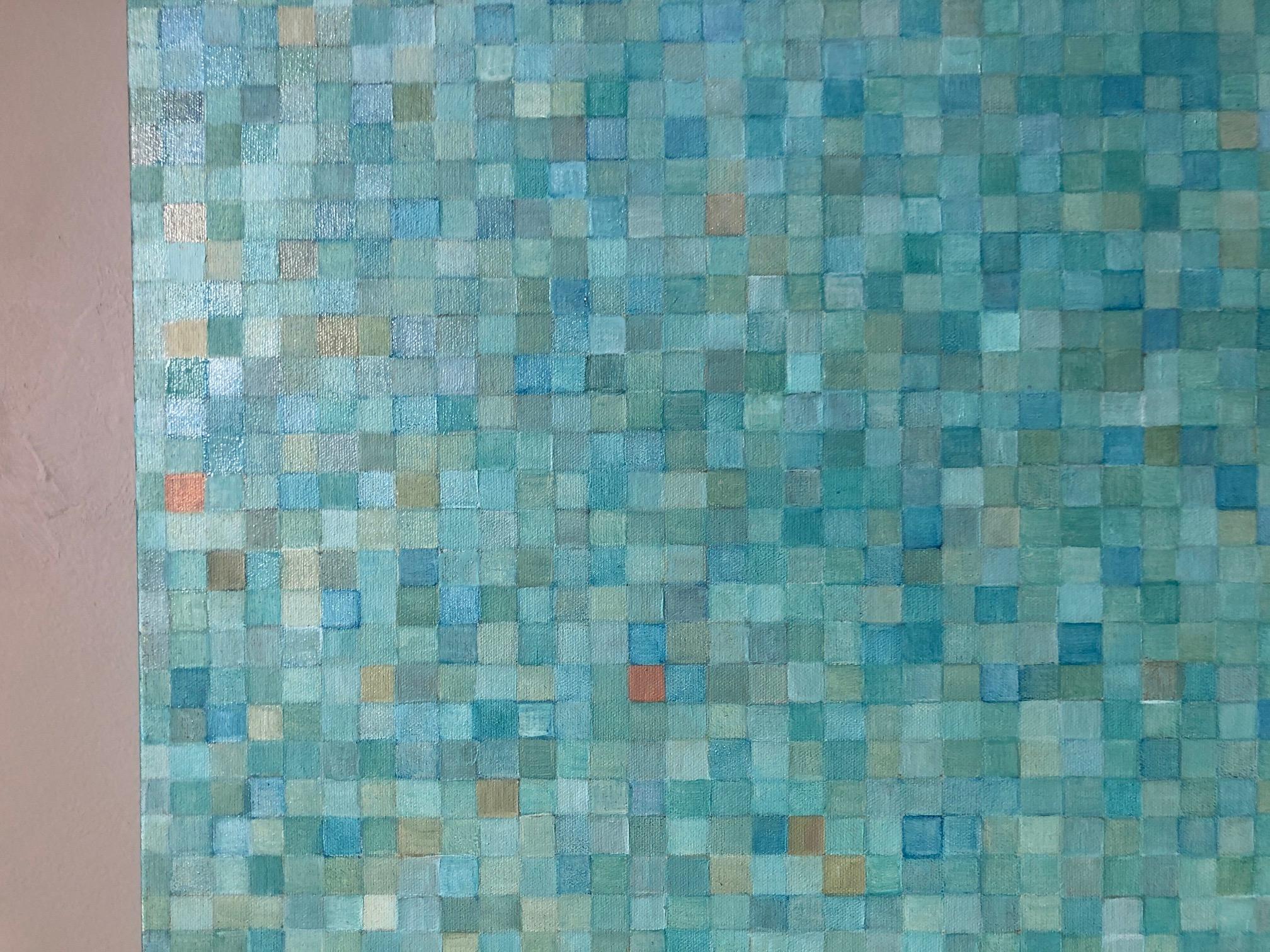 Imagine  - Blue Abstract Painting by Gloria Matuszewski