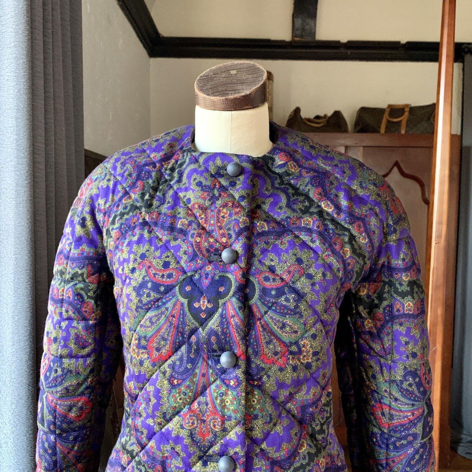GLORIA SACHS Couture 1980er Jahre Zweiteiliger PAISLEY FUR Anzug Rock Jacke aus Wolle 10 (Schwarz) im Angebot