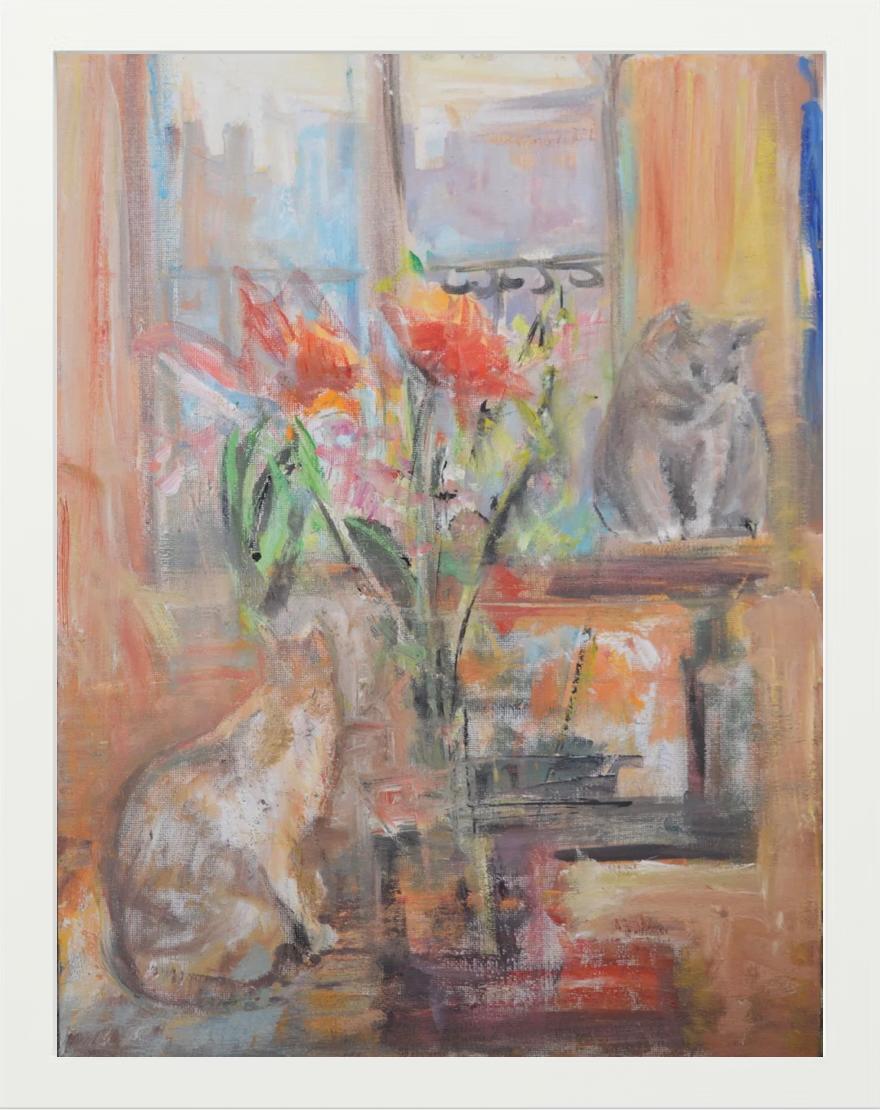 Animal Painting Gloria Sáez - ENTRE LAS FLORES A CANDELA Y SOL, 2025