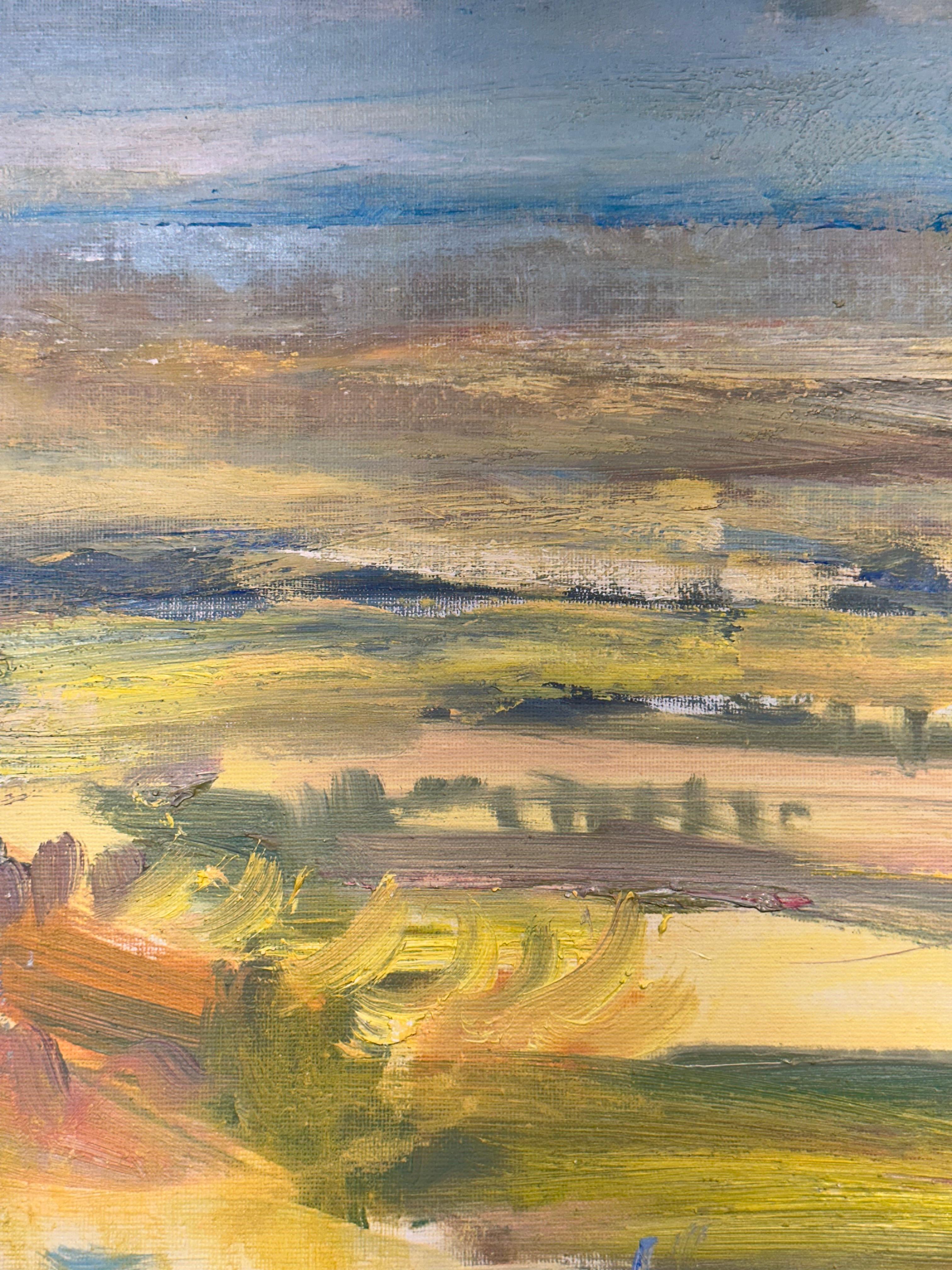 LA PRIMERA LUZ II, 2025 (Abstrakt), Painting, von Gloria Sáez