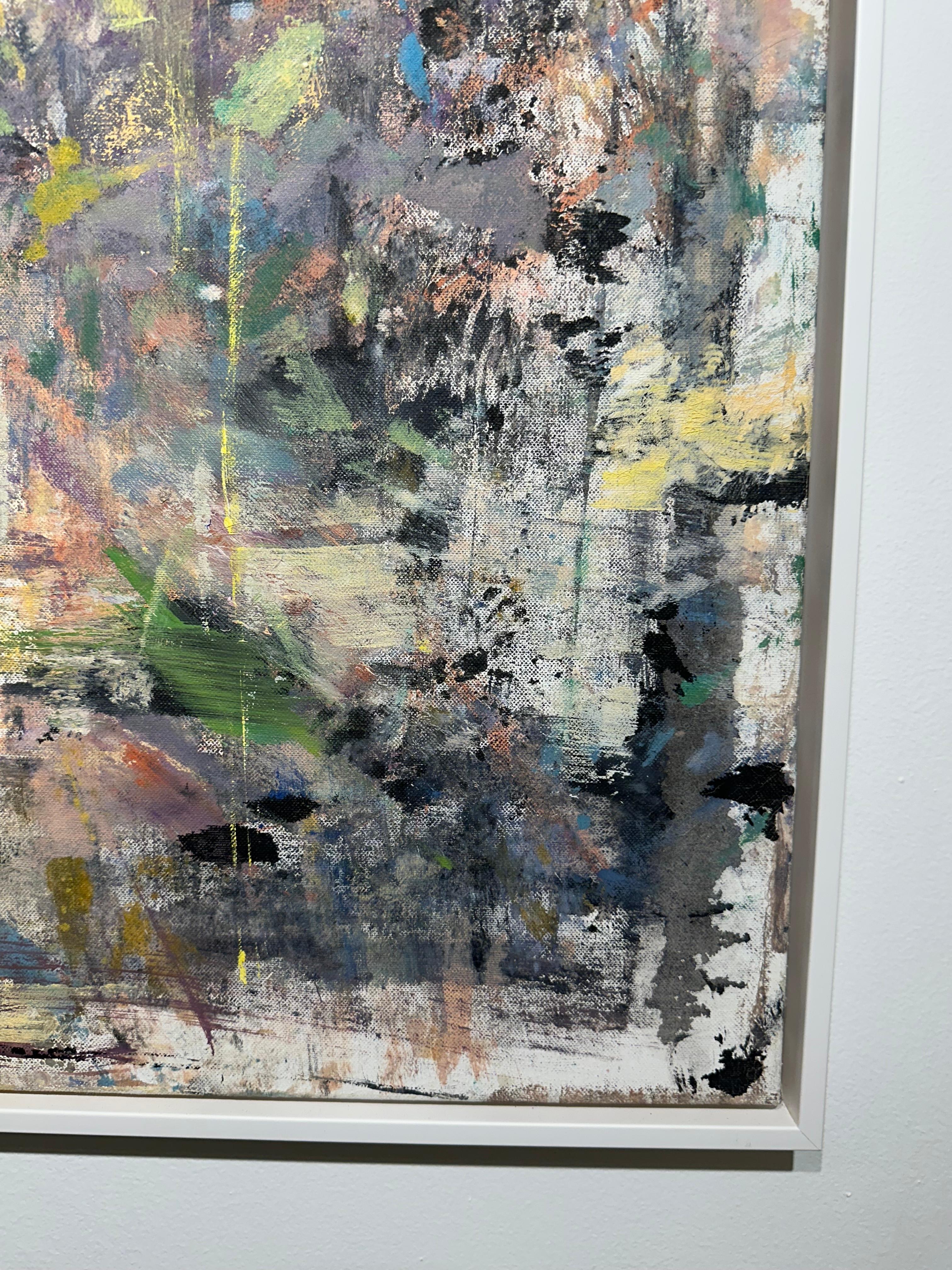 Gloria Saez, „Flores en el Jardin“, abstraktes Ölgemälde im Angebot 9