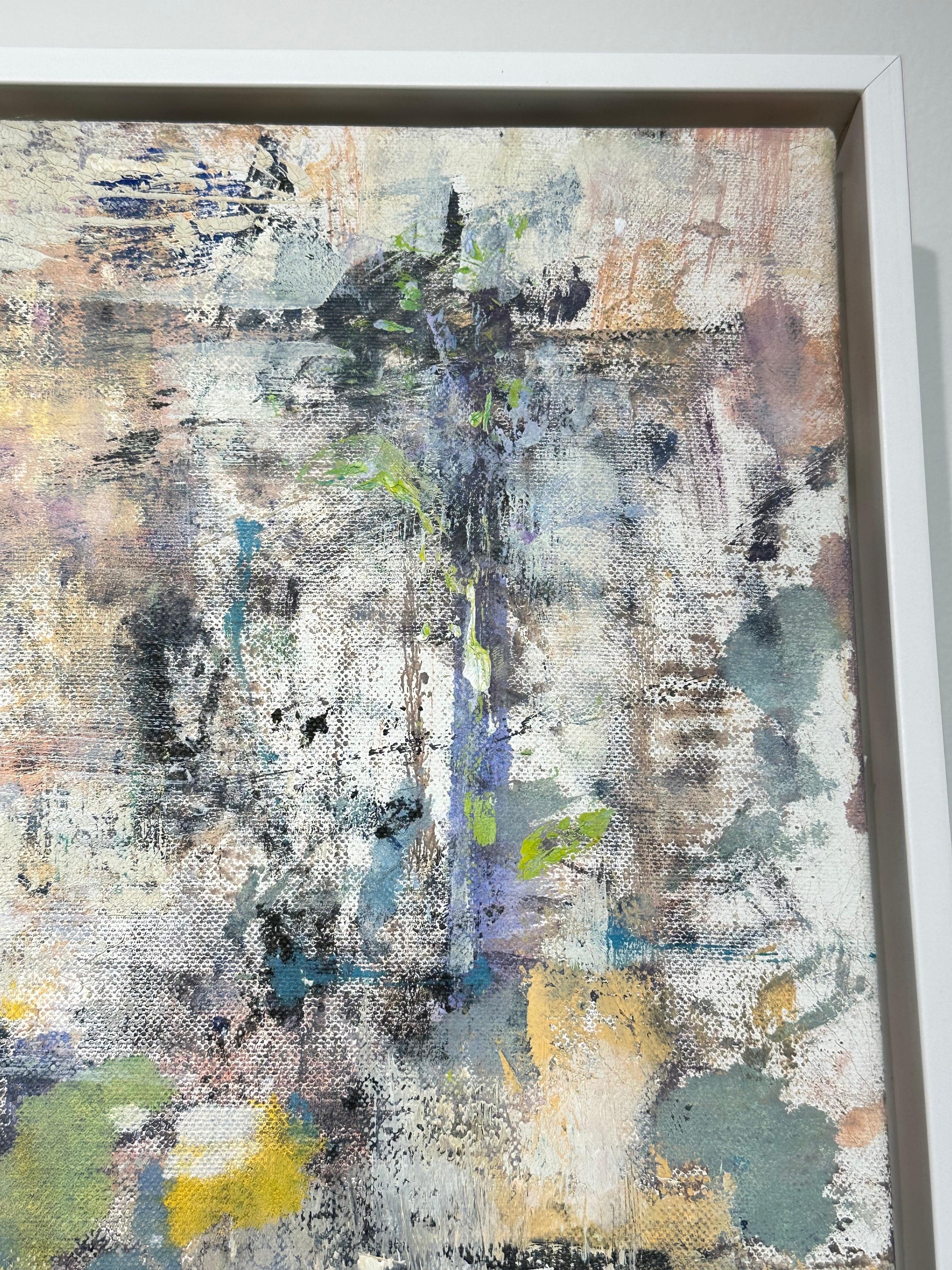 Gloria Saez, „Flores en el Jardin“, abstraktes Ölgemälde im Angebot 10