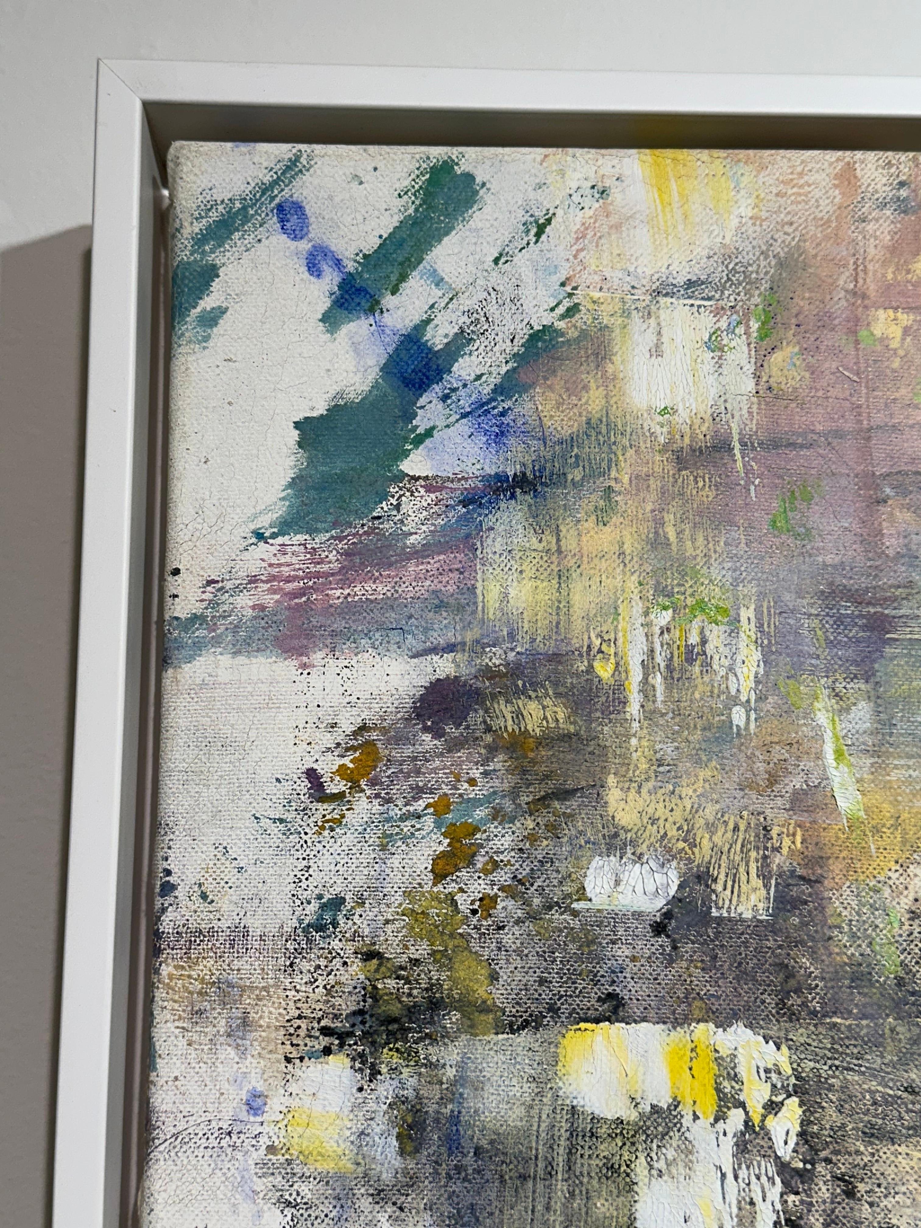 Gloria Saez, „Flores en el Jardin“, abstraktes Ölgemälde im Angebot 12