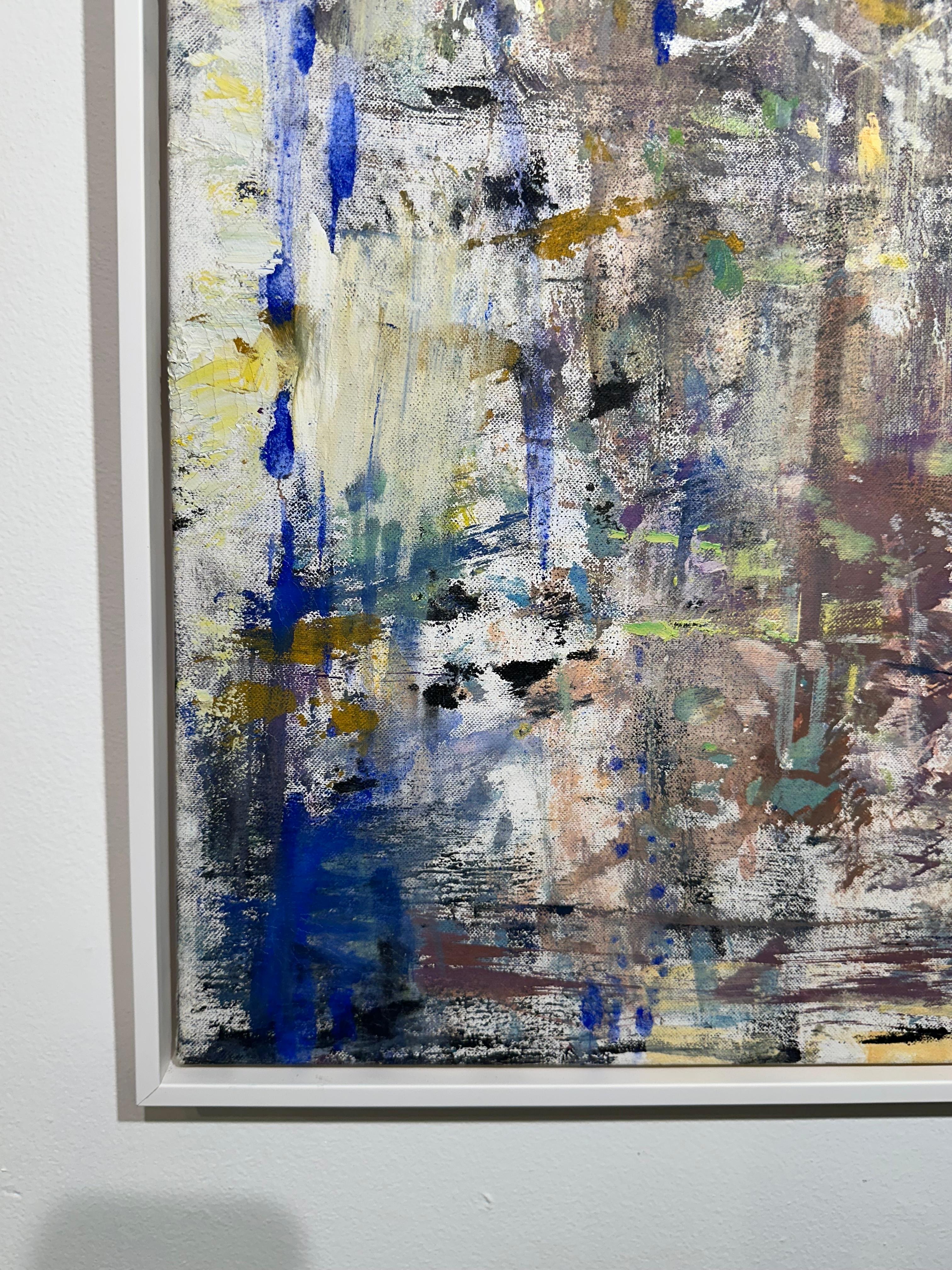 Gloria Saez, „Flores en el Jardin“, abstraktes Ölgemälde im Angebot 14