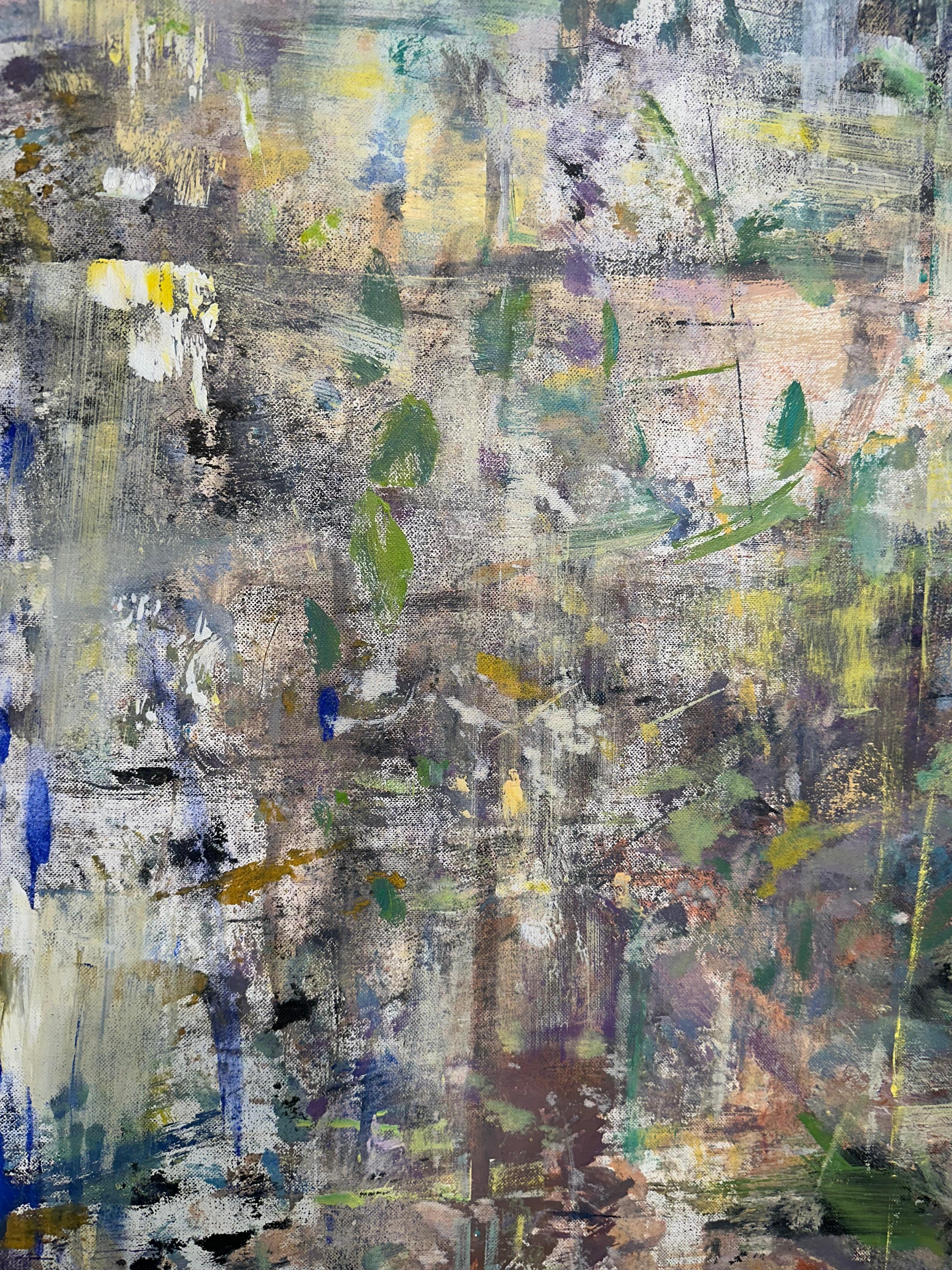 Gloria Saez, „Flores en el Jardin“, abstraktes Ölgemälde im Angebot 15