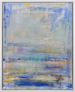 Gloria Saez:: "A la orilla" Peinture à l'huile abstraite