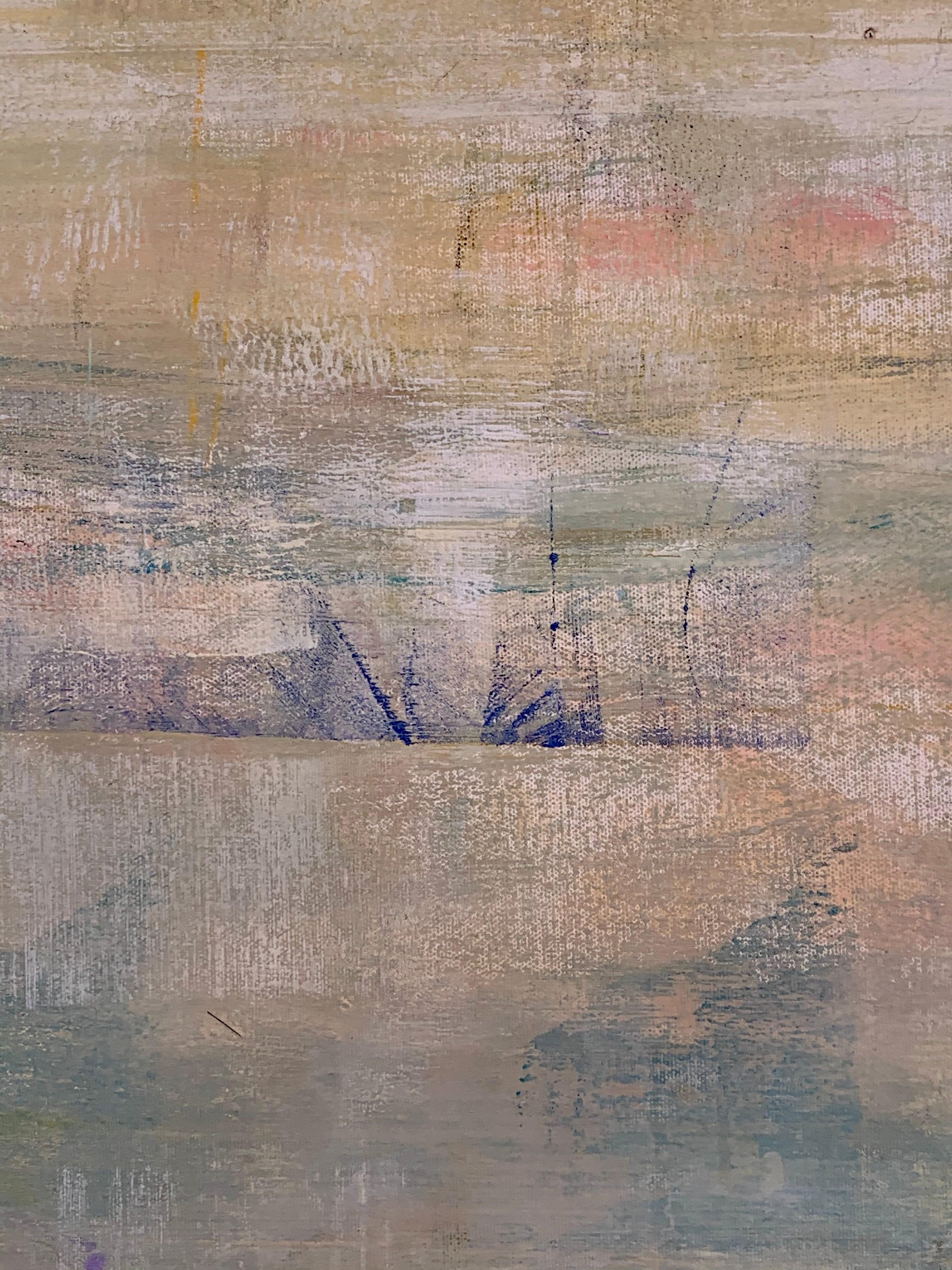 Gloria Saez, Campos de Castilla, Oil on canvas, 2019 - Abstract Painting by Gloria Sáez