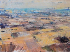 Gloria Saez, Campos de Castilla, Olio su tela, 2022