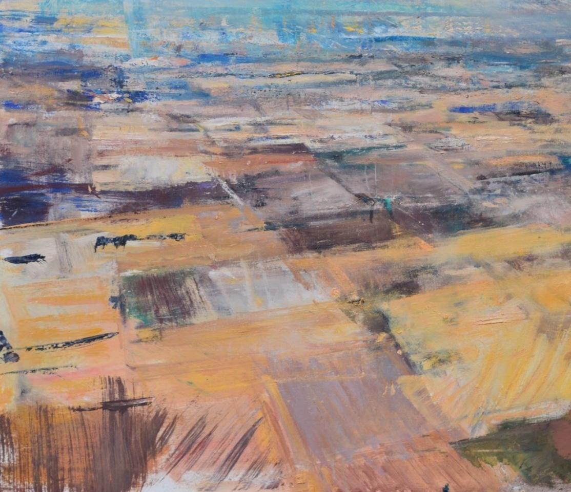 Gloria Saez, Campos de Castilla, huile sur toile, 2022 - Abstrait Painting par Gloria Sáez