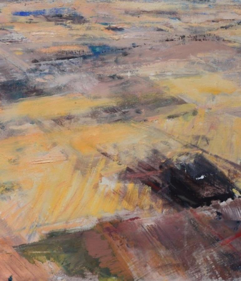 Gloria Saez, Campos de Castilla, Oil on canvas, 2022 For Sale 1