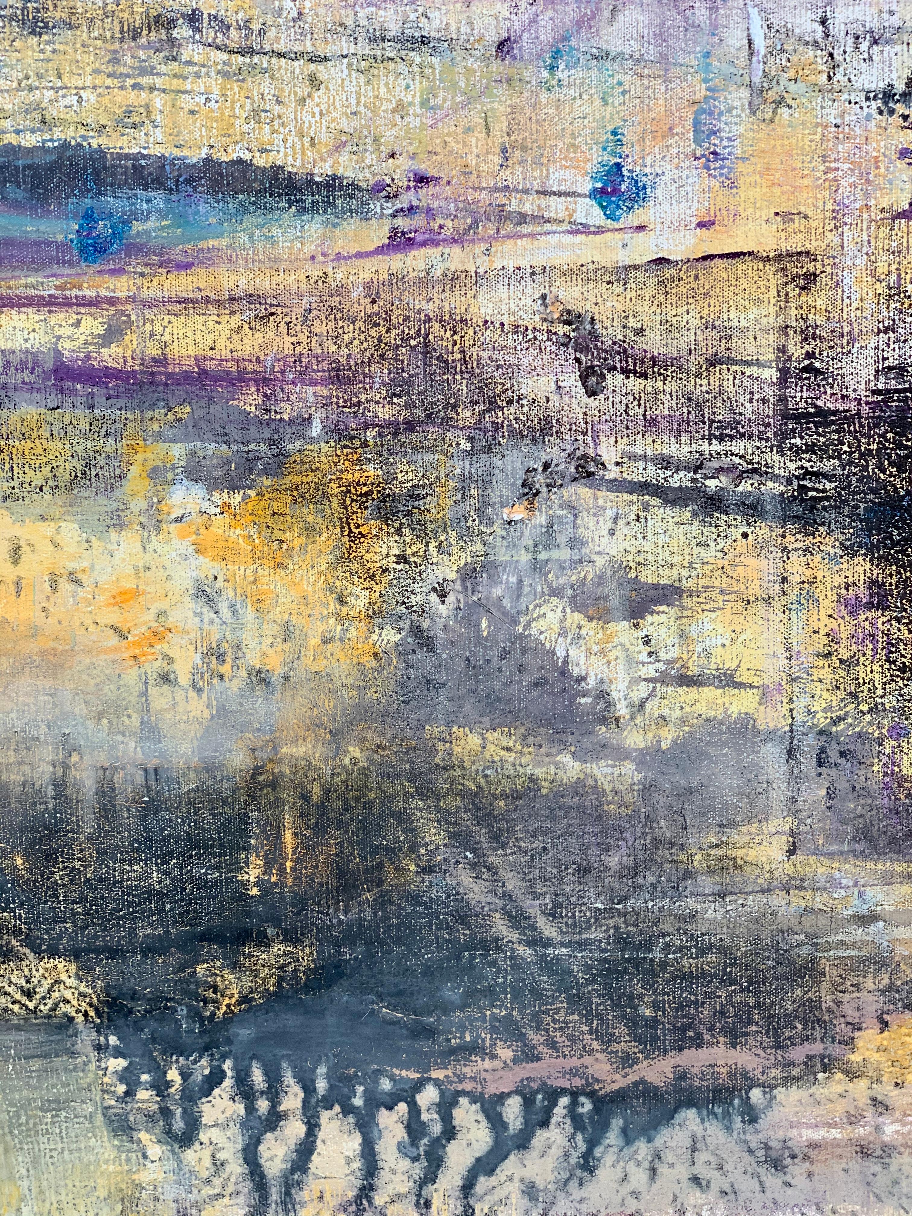 Gloria Saez, Naturaleza, Oil on canvas, 2019 - Brown Landscape Painting by Gloria Sáez