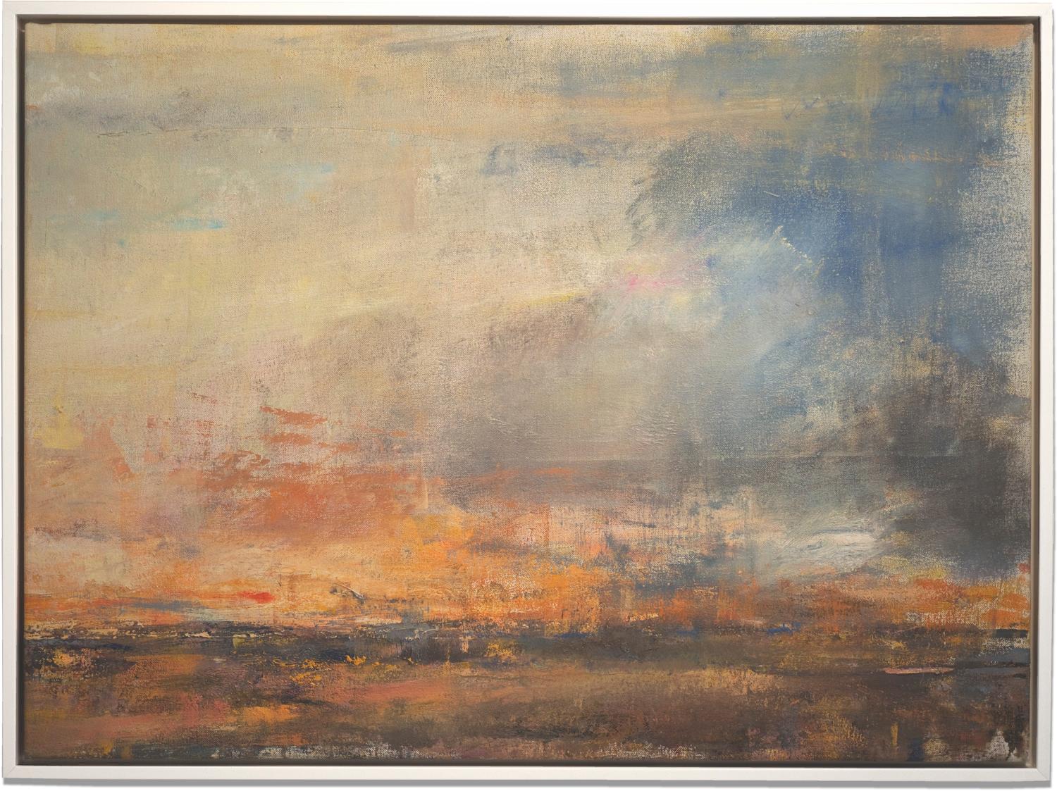 Gloria Sáez Abstract Painting - Gloria Saez, "Paisaje II - Landscape II" Oil on canvas landscape