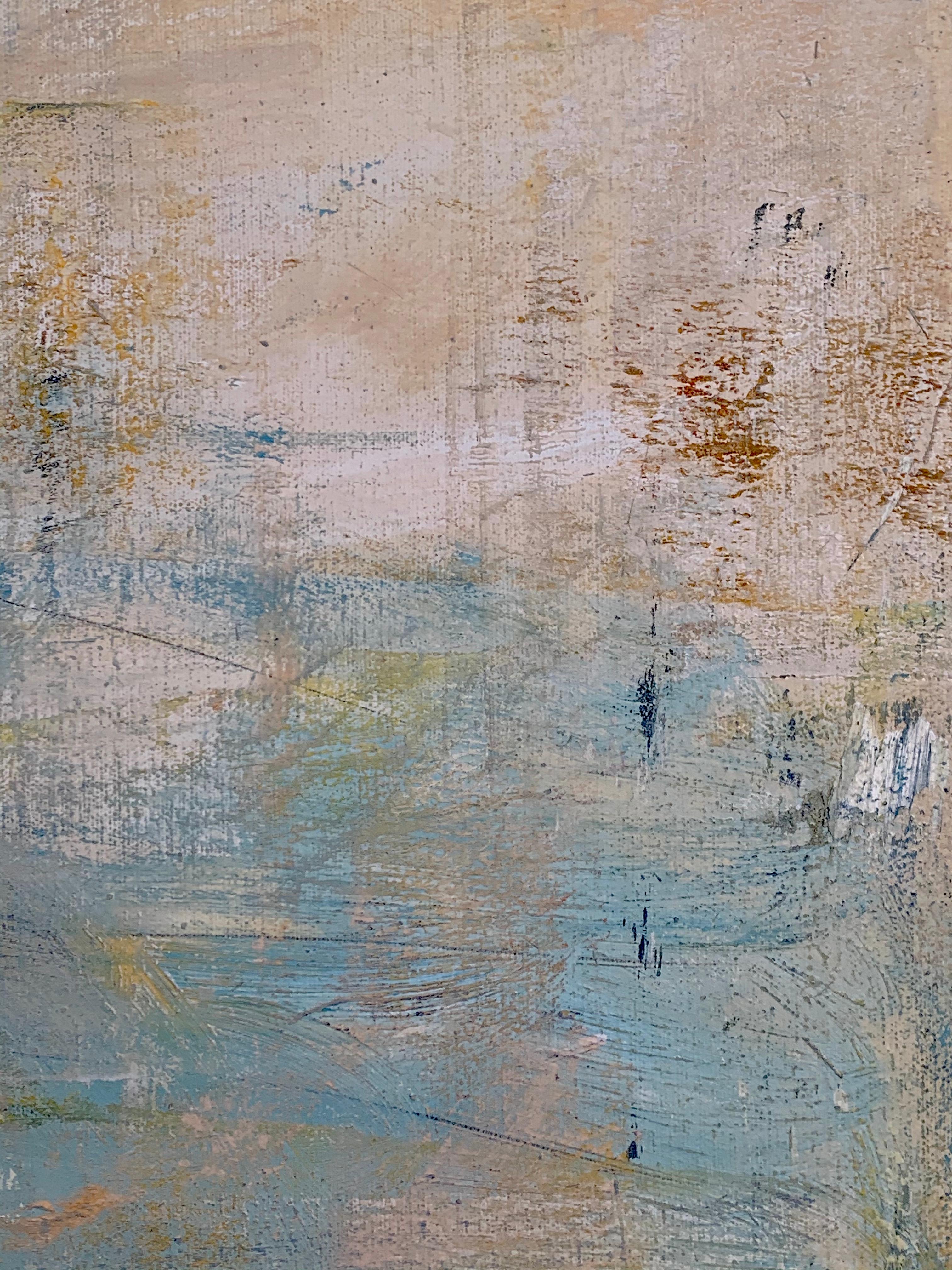 Gloria Saez, Primavera, Oil on canvas, 2019 - Abstract Painting by Gloria Sáez