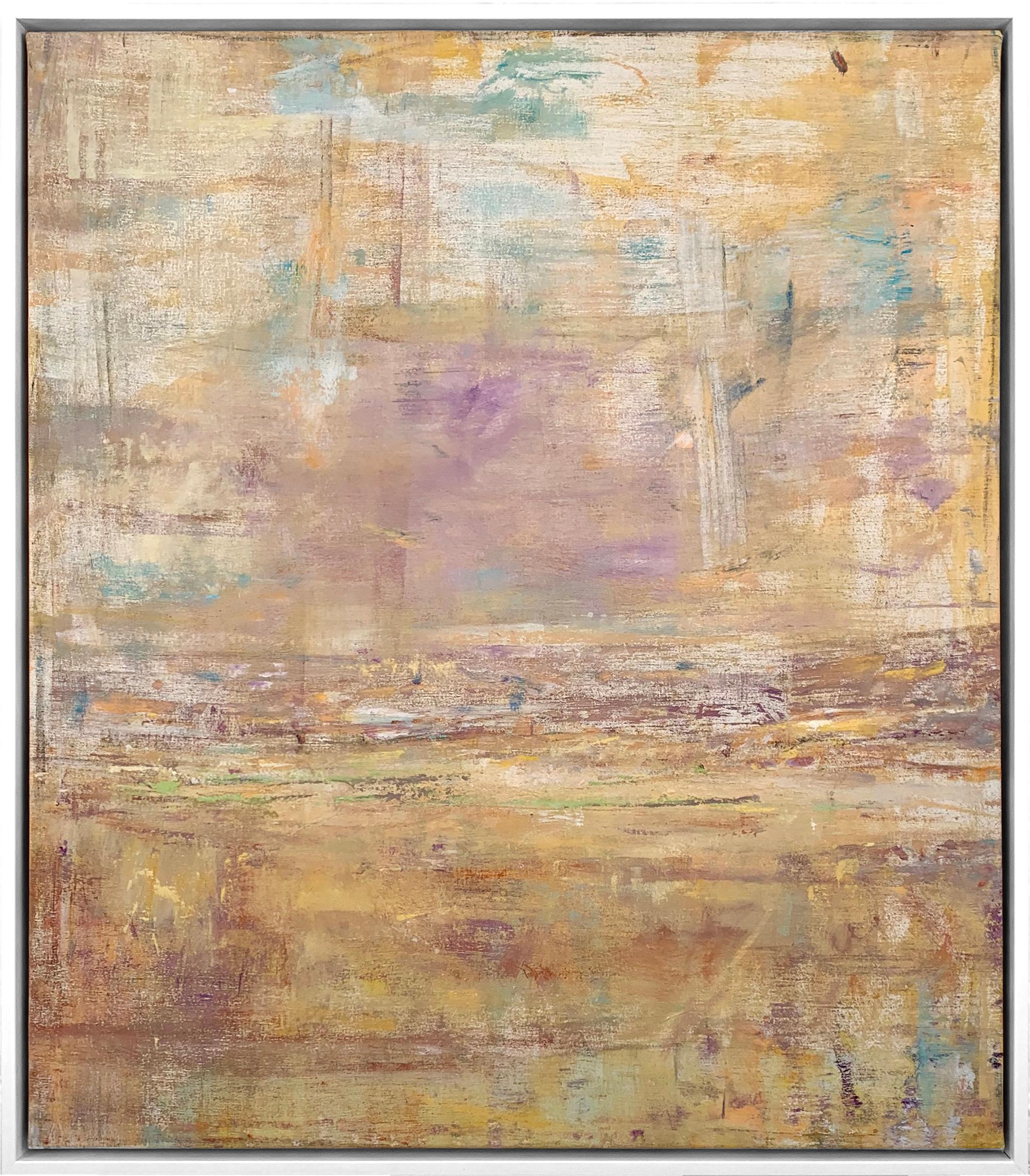 Gloria Sáez Landscape Painting - Gloria Saez, "Saudade" Abstract Oil Painting
