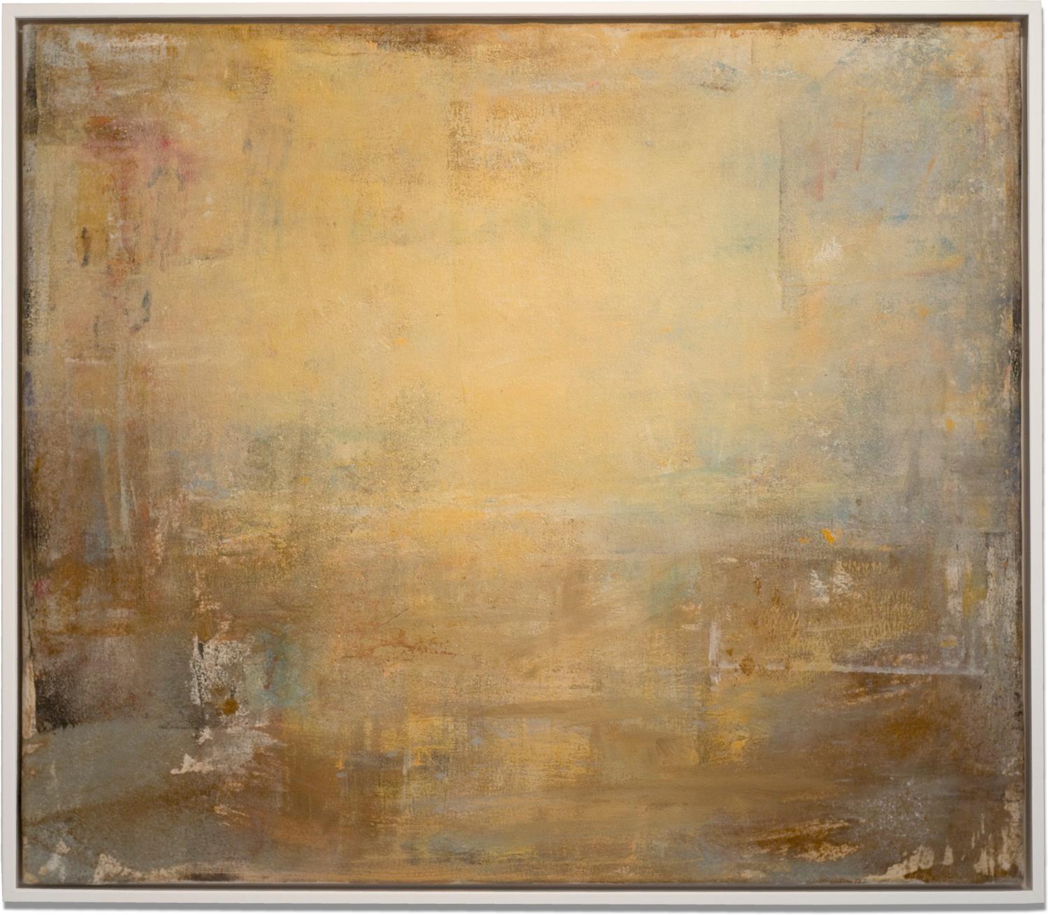 Gloria Saez, "Tras la Ventana - Behind the Window" Abstract Oil Painting