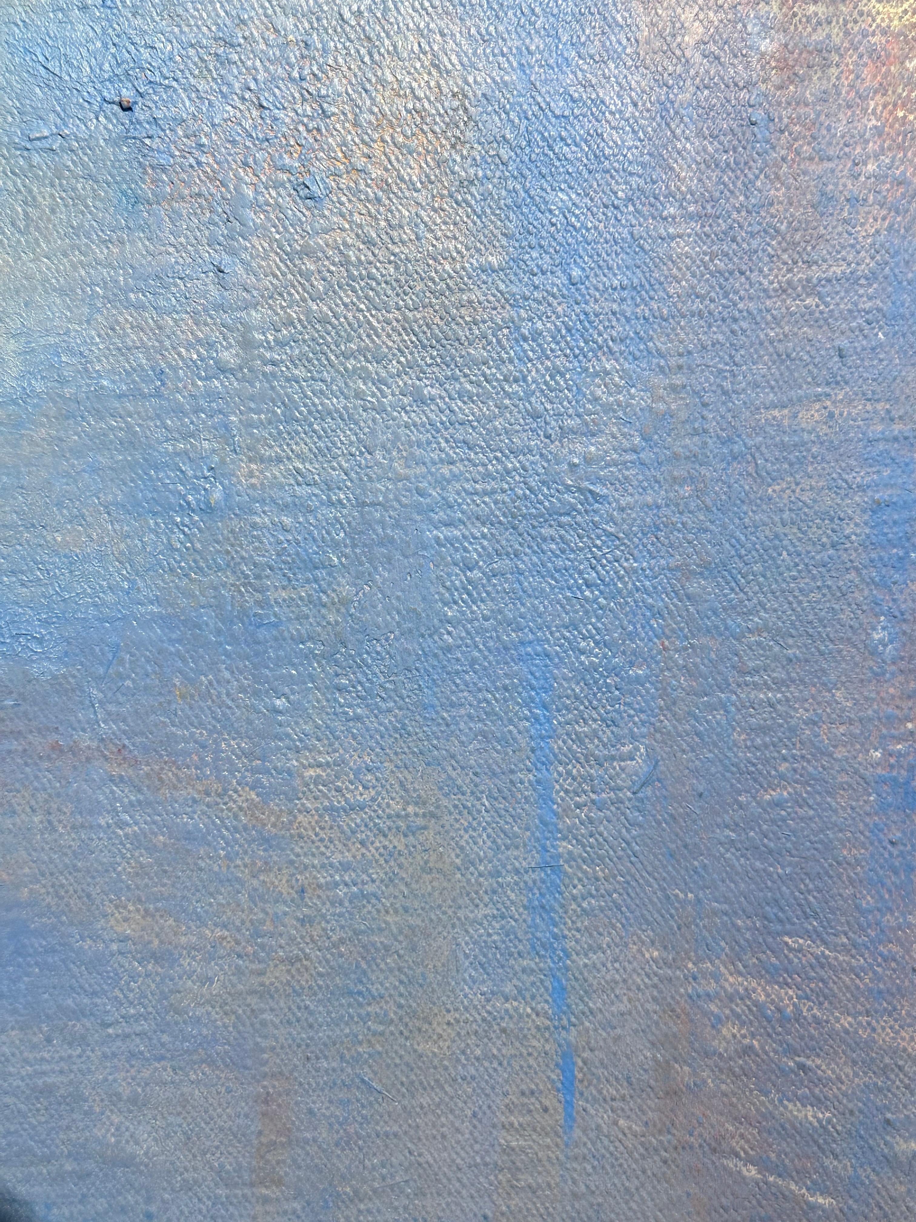 LA SEMILLA DEL CIELO AZUL, 2025 (Abstrakt), Painting, von Gloria Sáez