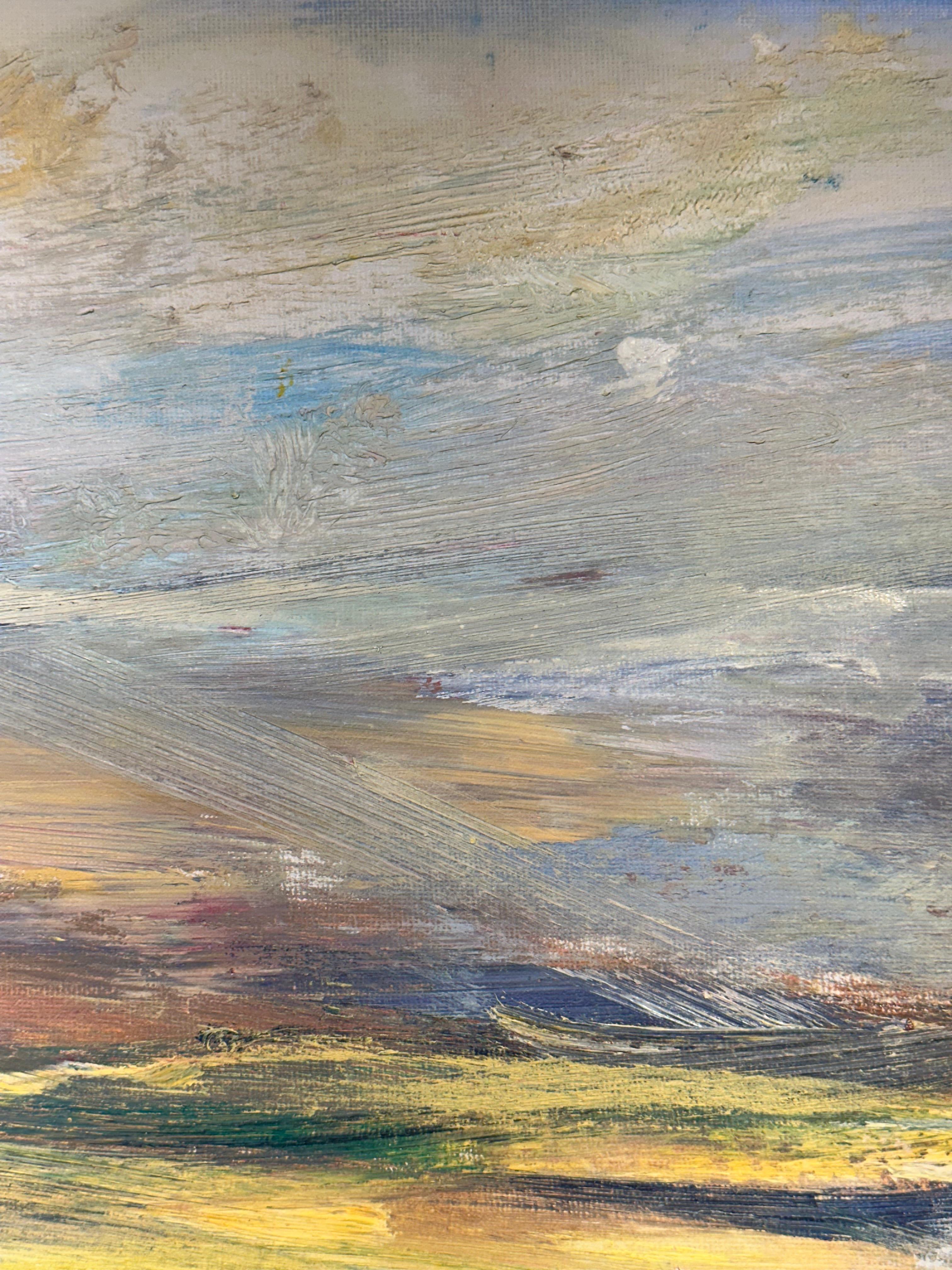 DONDE SE DIVISAN INFINITOS CAMPOS II, 2025 – Painting von Gloria Sáez