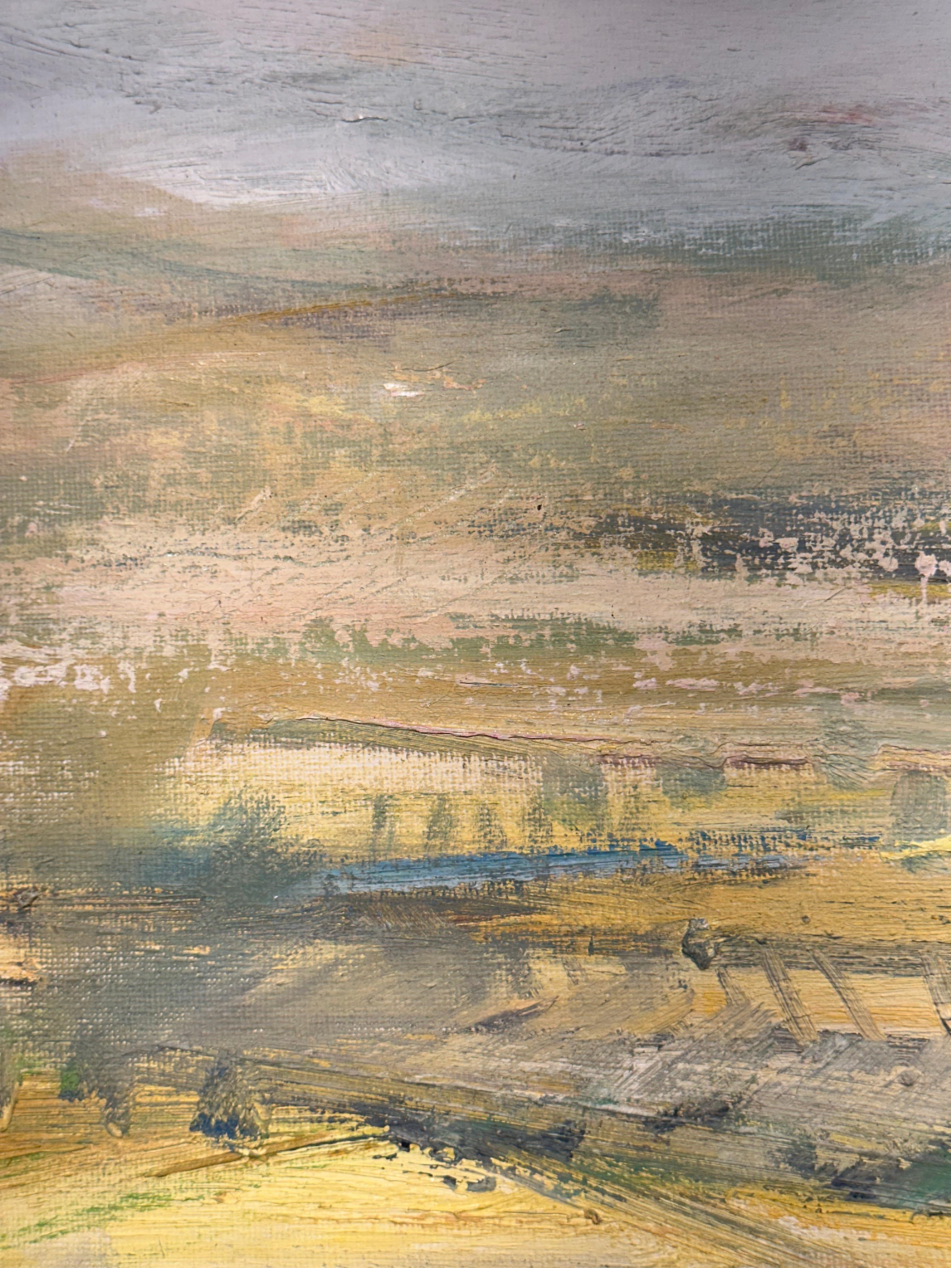 “Where Infinite Fields Are Seen 2” Oil on Canvas Contemporary Abstract Landscape For Sale 8