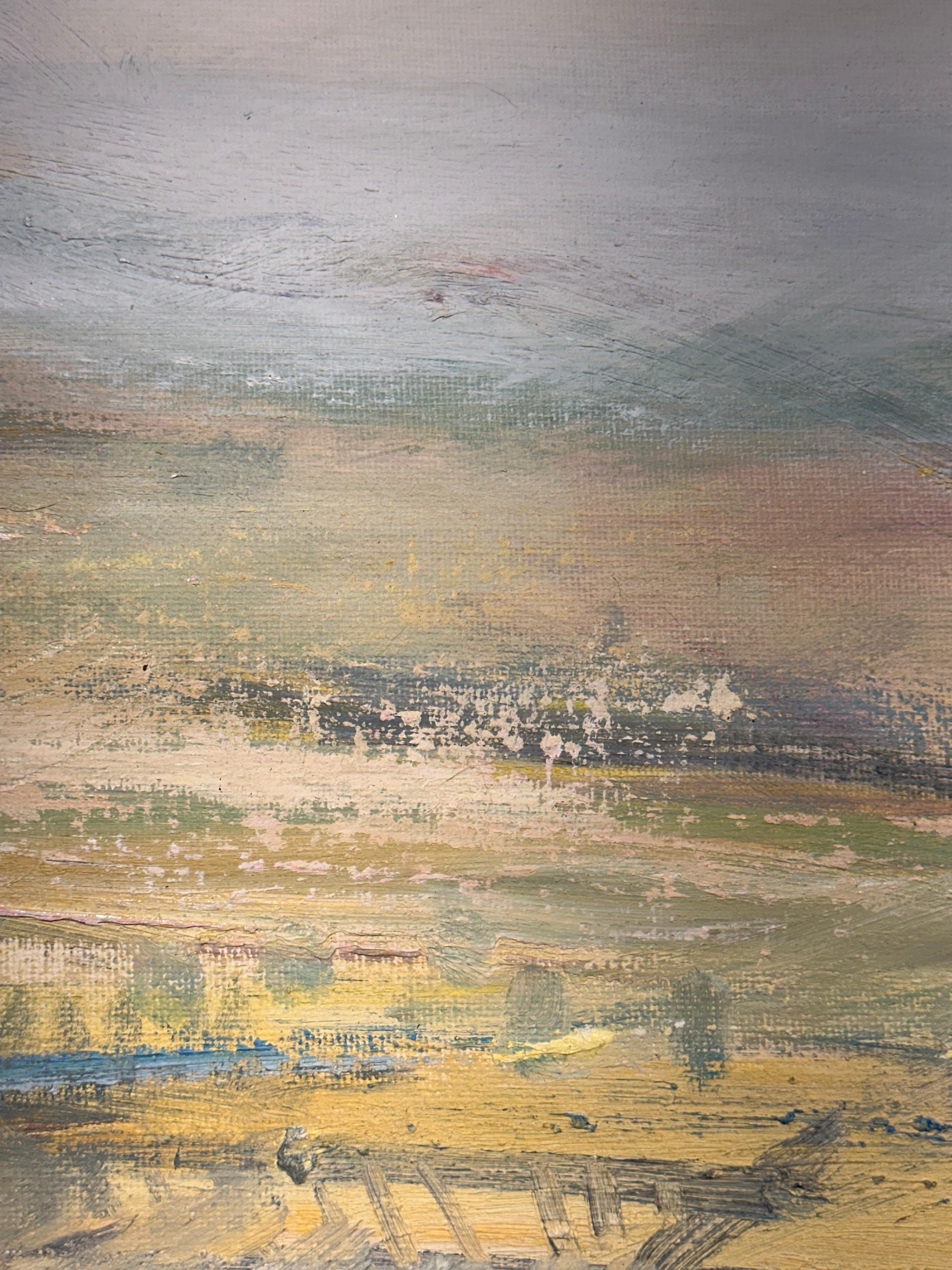 “Where Infinite Fields Are Seen 2” Oil on Canvas Contemporary Abstract Landscape For Sale 2