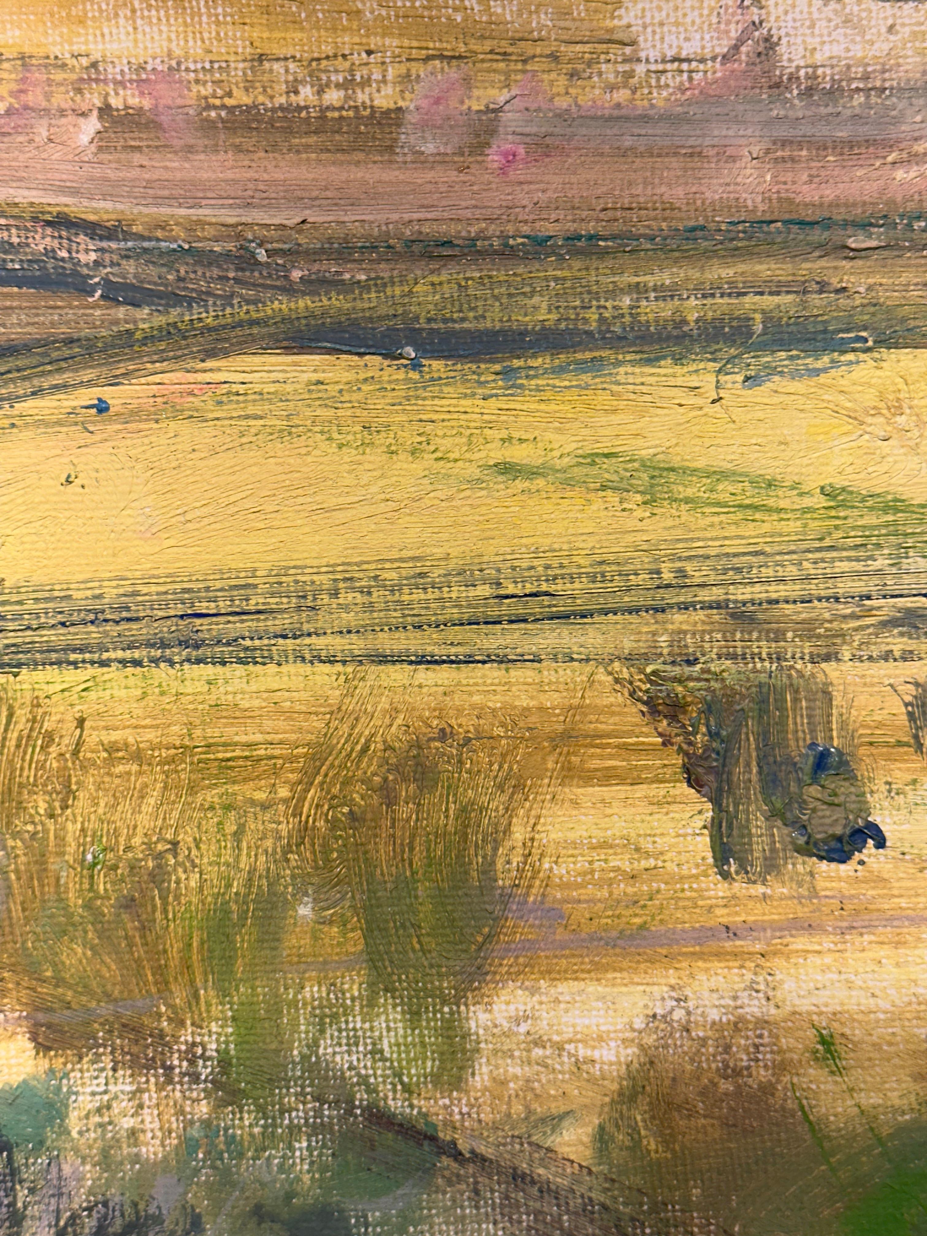 “Where Infinite Fields Are Seen I” Oil on Canvas Contemporary Abstract Landscape For Sale 6