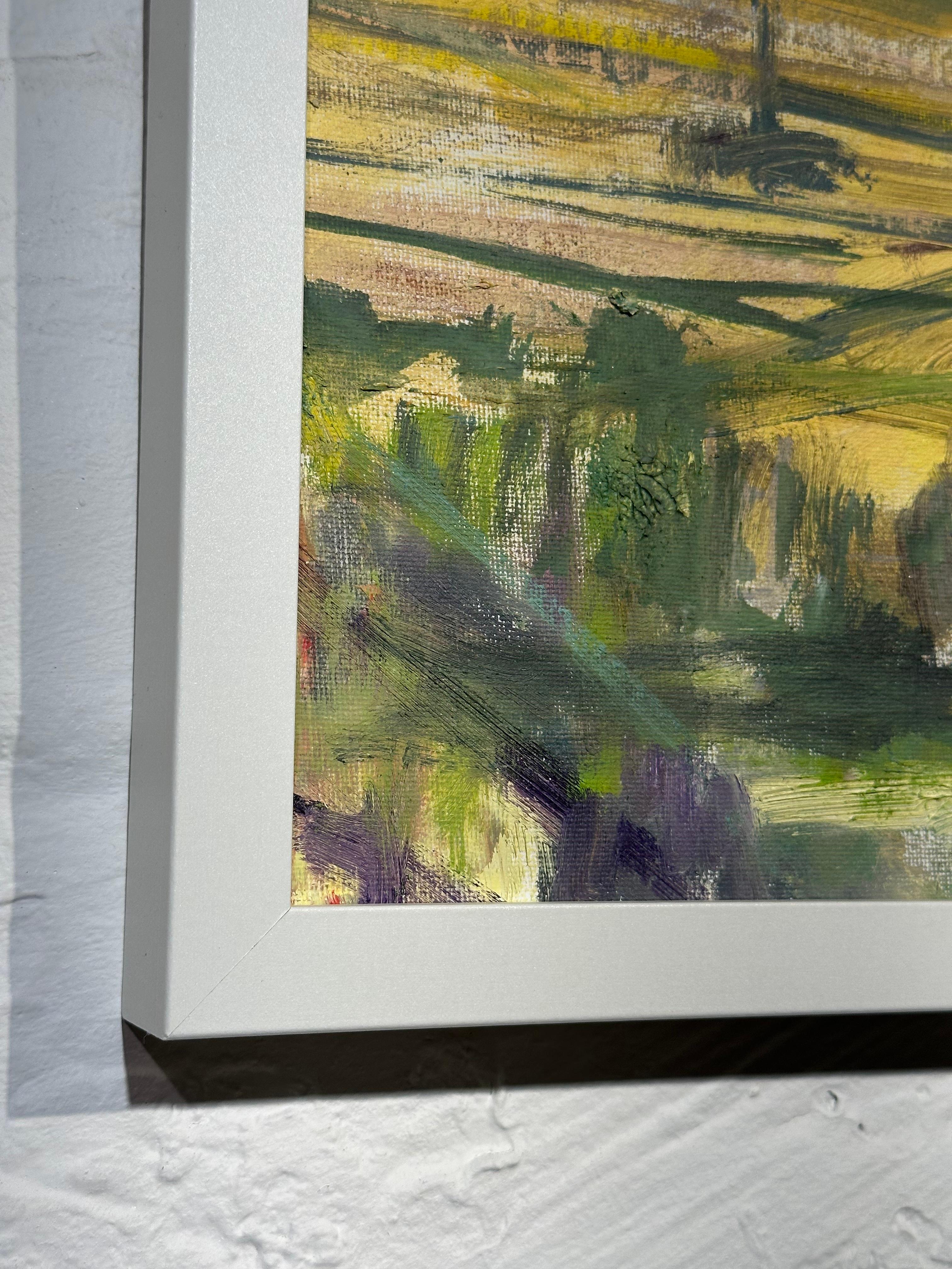 “Where Infinite Fields Are Seen I” Oil on Canvas Contemporary Abstract Landscape For Sale 5