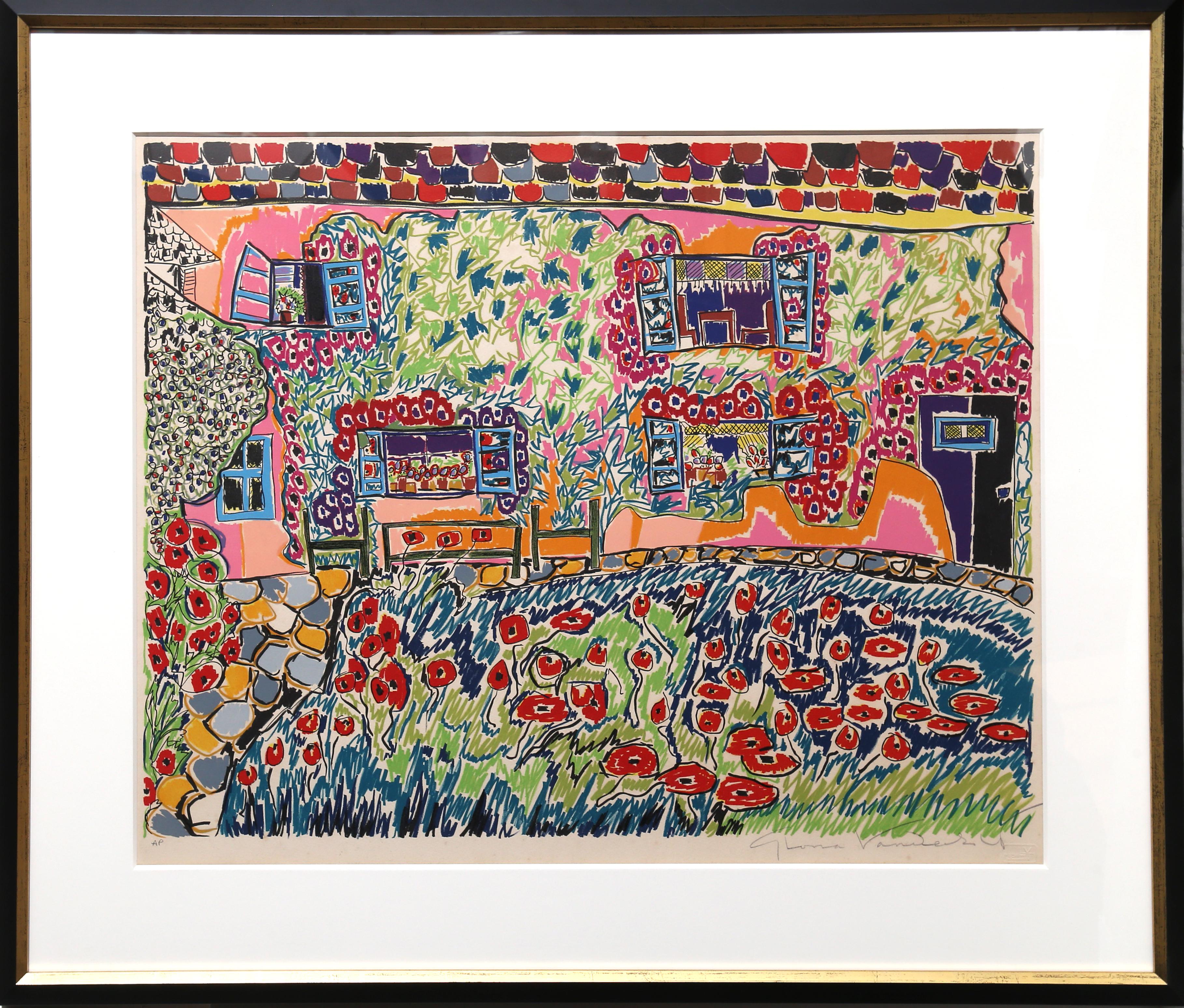 Künstlerin: Gloria Vanderbilt, Amerikanerin (1924 - )
Titel: Frühlingszeit
Jahr: ca. 1970
Medium: Siebdruck, signiert und nummeriert mit Bleistift
Auflage: 250
Größe: 24 Zoll x 31 Zoll (60,96 cm x 78,74 cm)

Herausgeber: Shorewood