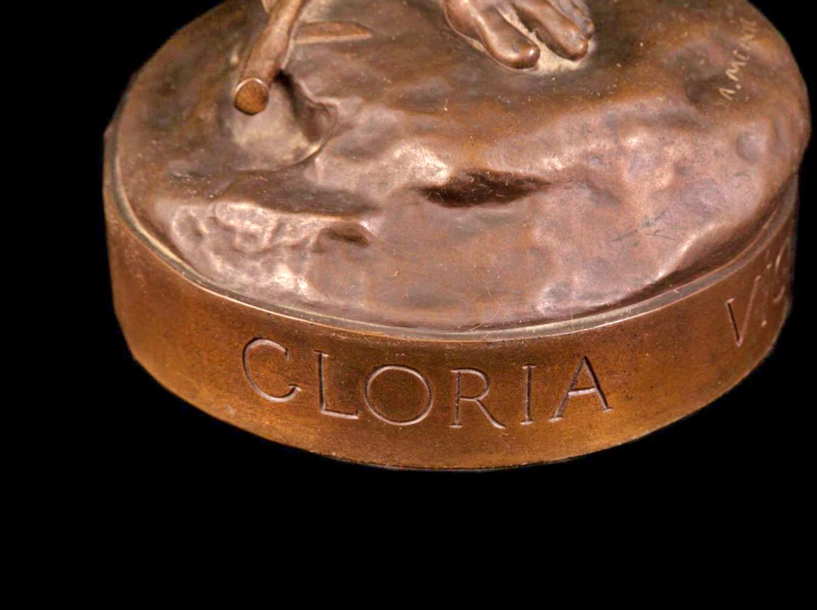 ‘Gloria Victis’, A Patinated Bronze Figural Group by Mercié, Cast by Barbedienne 1