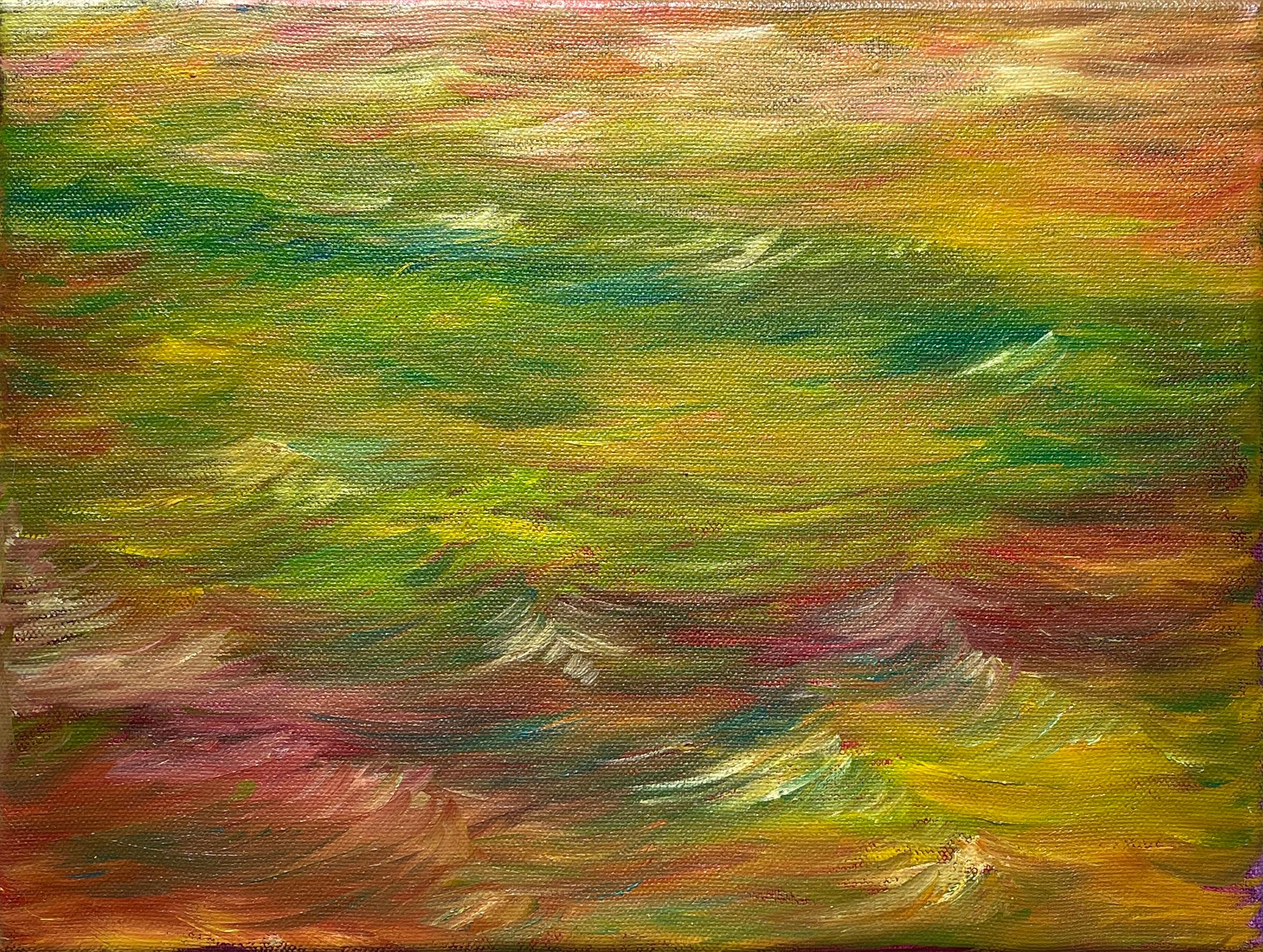 Gloriane Harris Abstract Painting - Autumn Sunset